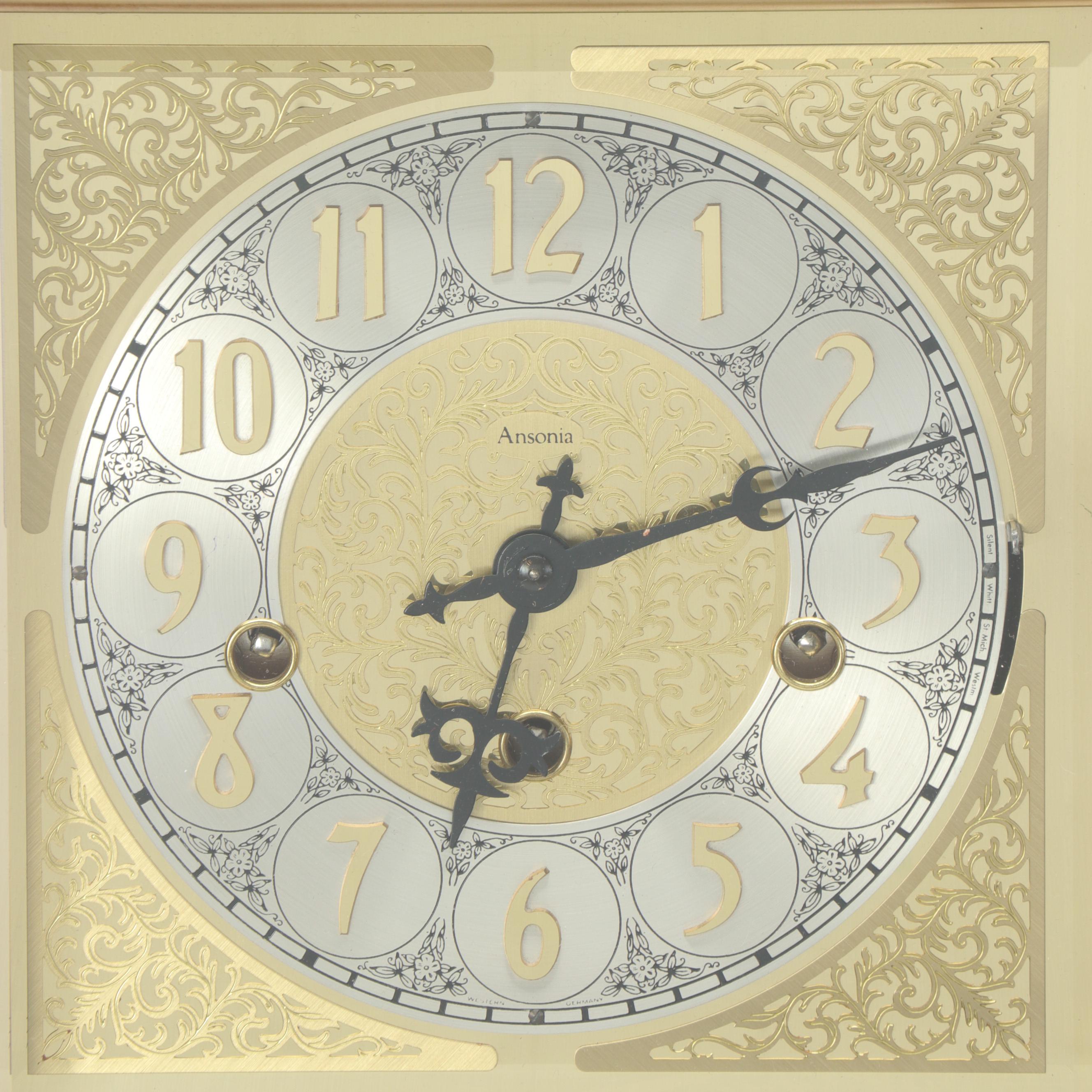 Ansonia "Gold Medallion" Wooden and Glass Wall Clock EBTH