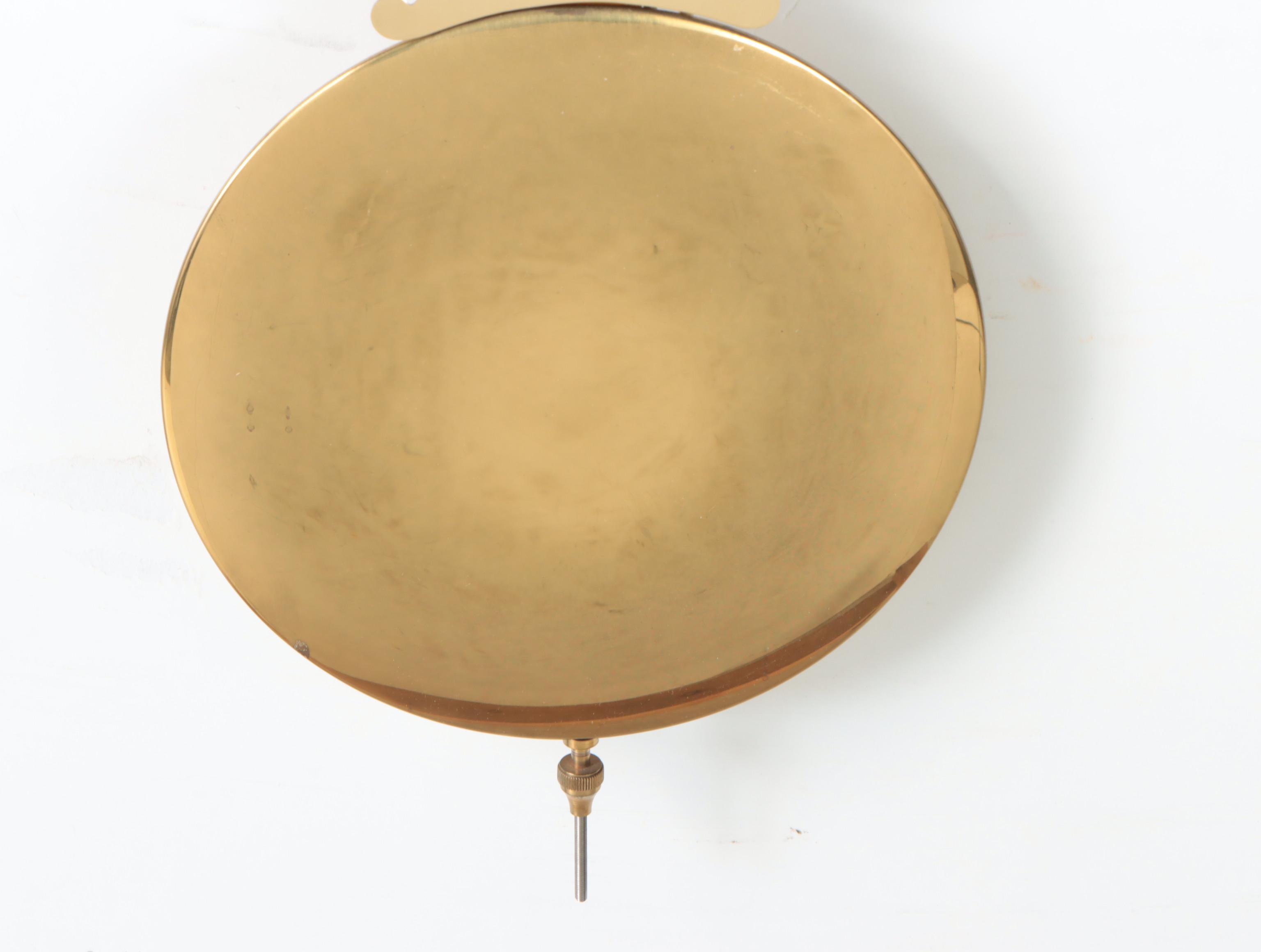 George Nelson for Howard Miller Lucite and Brass Skeleton Wall Clock