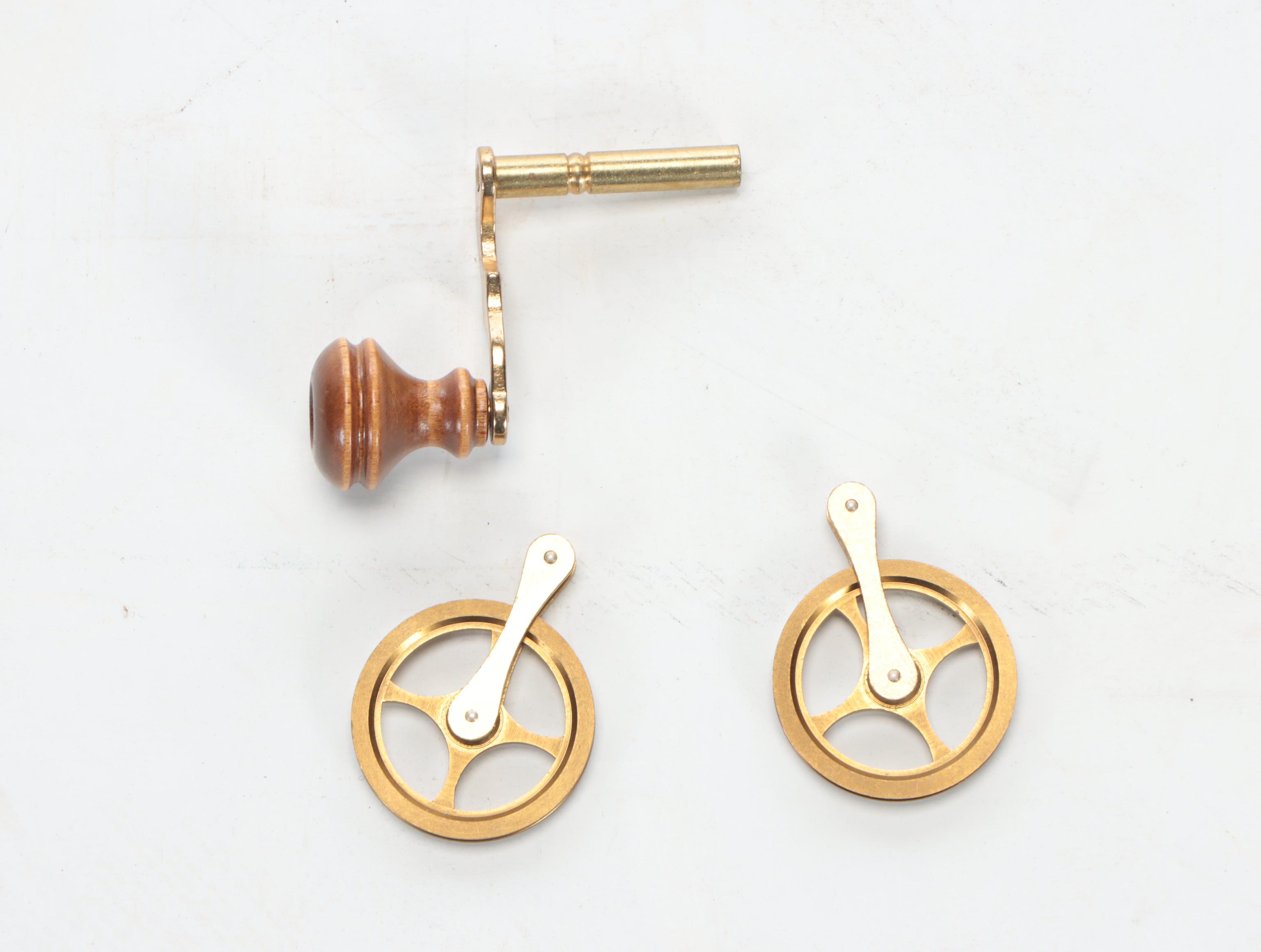 George Nelson for Howard Miller Lucite and Brass Skeleton Wall Clock