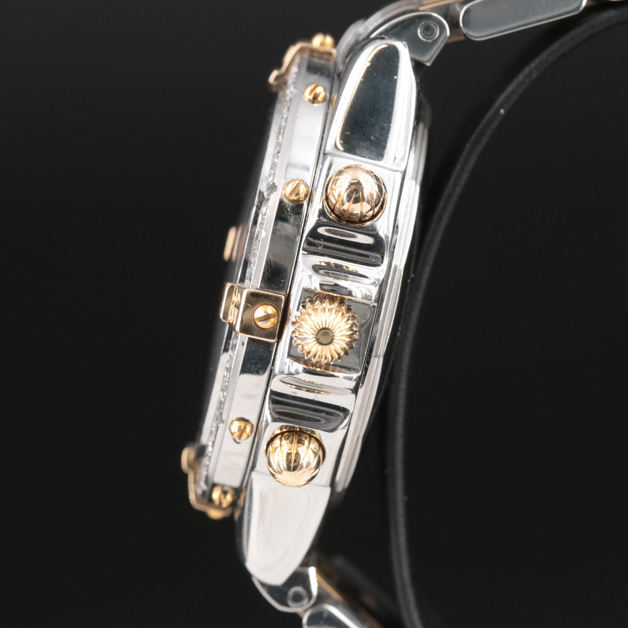 Breitling Crosswind 1.10 CTW Custom Diamond Bezel Chronograph Watch