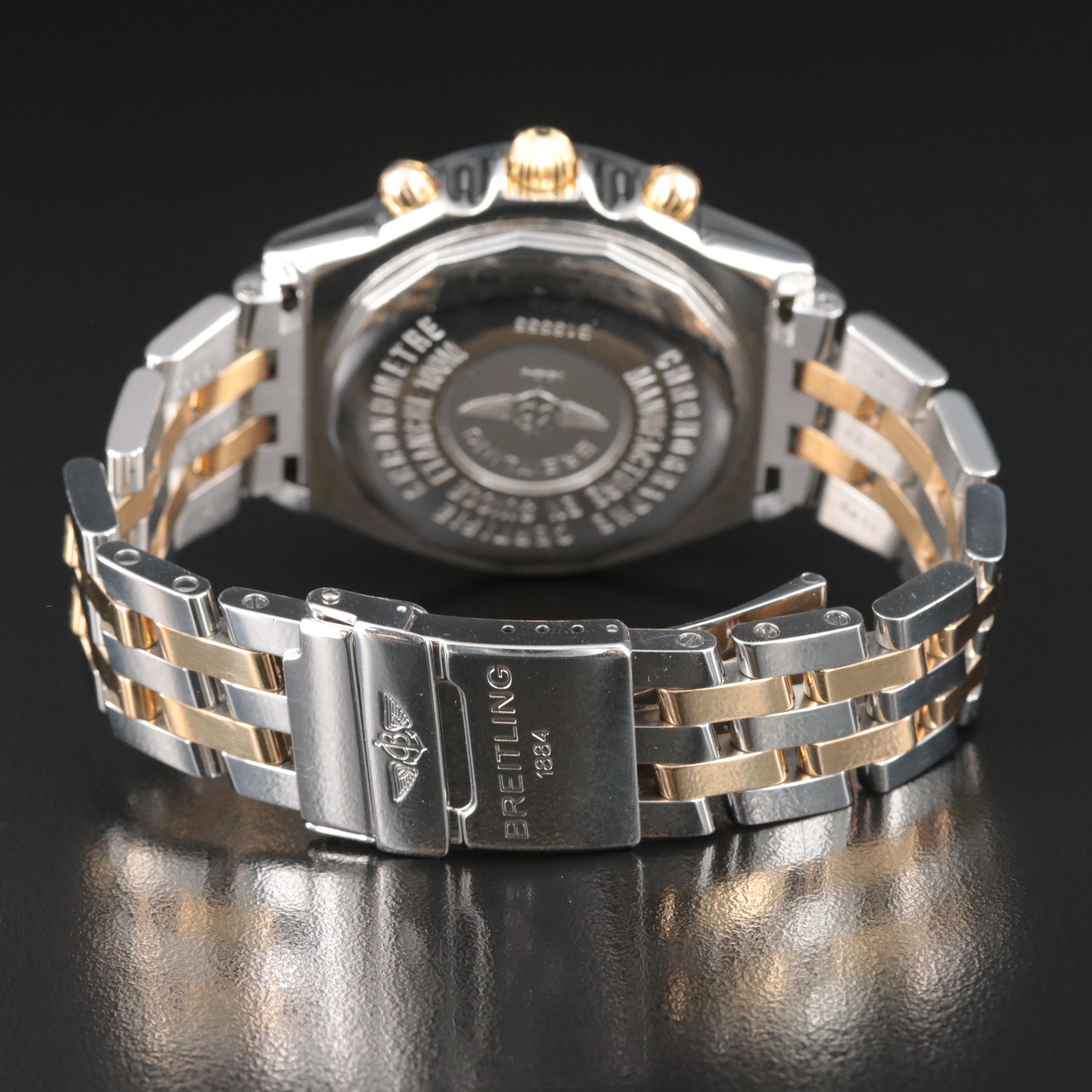 Breitling Crosswind 1.10 CTW Custom Diamond Bezel Chronograph Watch