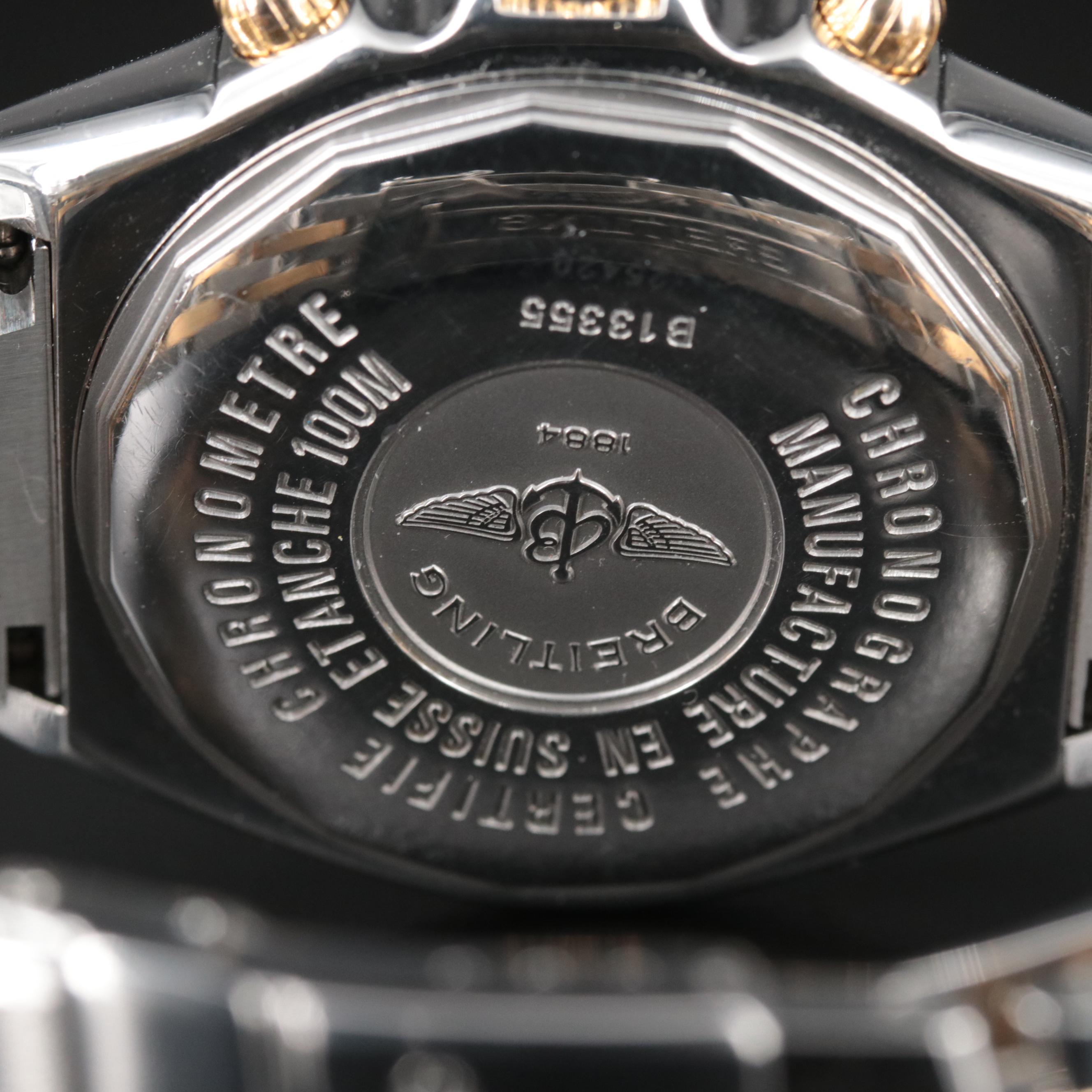 Breitling Crosswind 1.10 CTW Custom Diamond Bezel Chronograph Watch