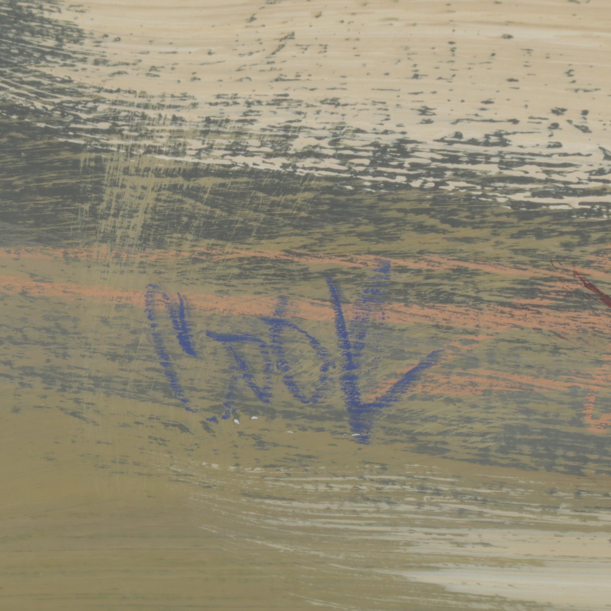 Mixed Media Abstract Landscape Attributed to James Pringle Cook