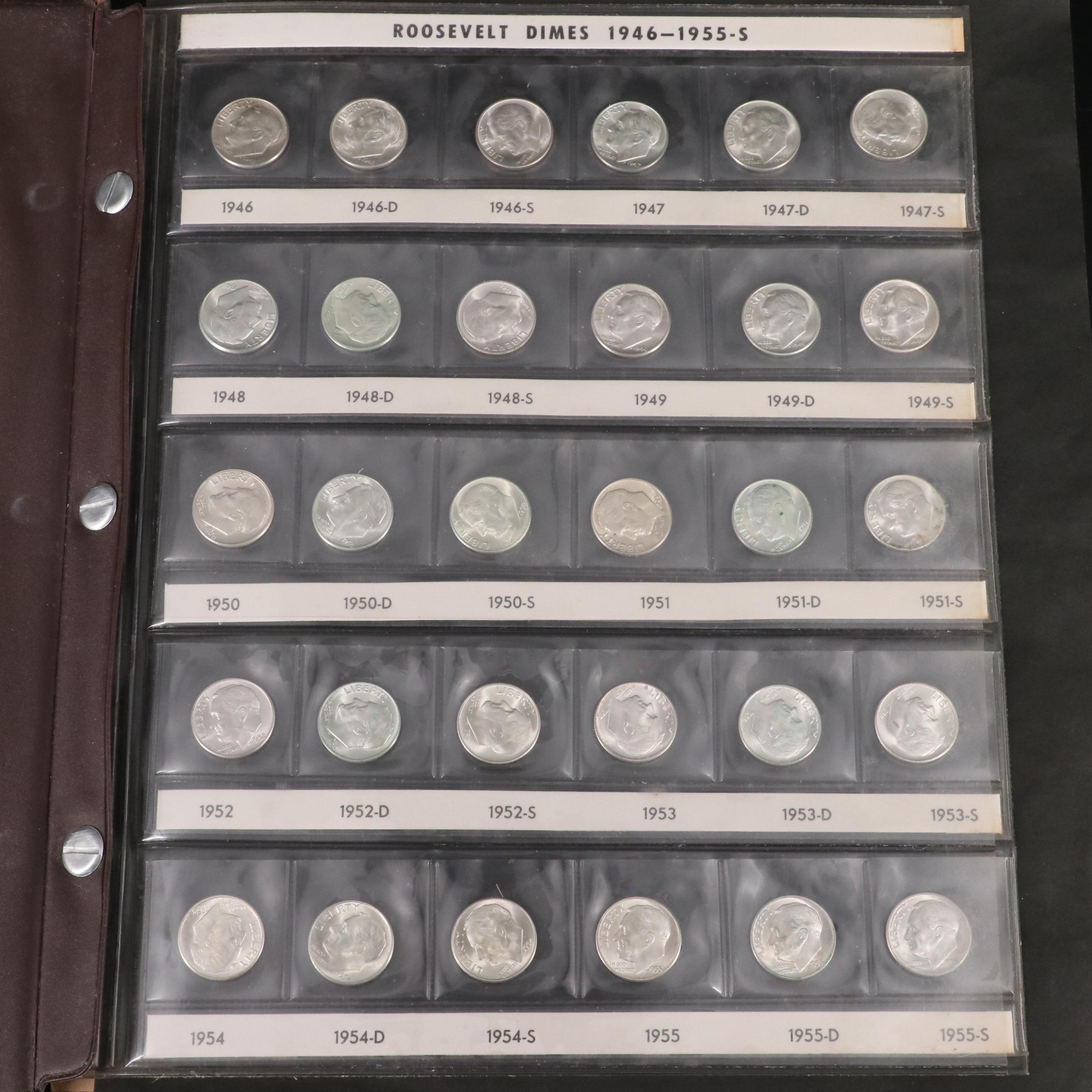 Complete Roosevelt Dime Collection 1946-1975 Plus Extra's