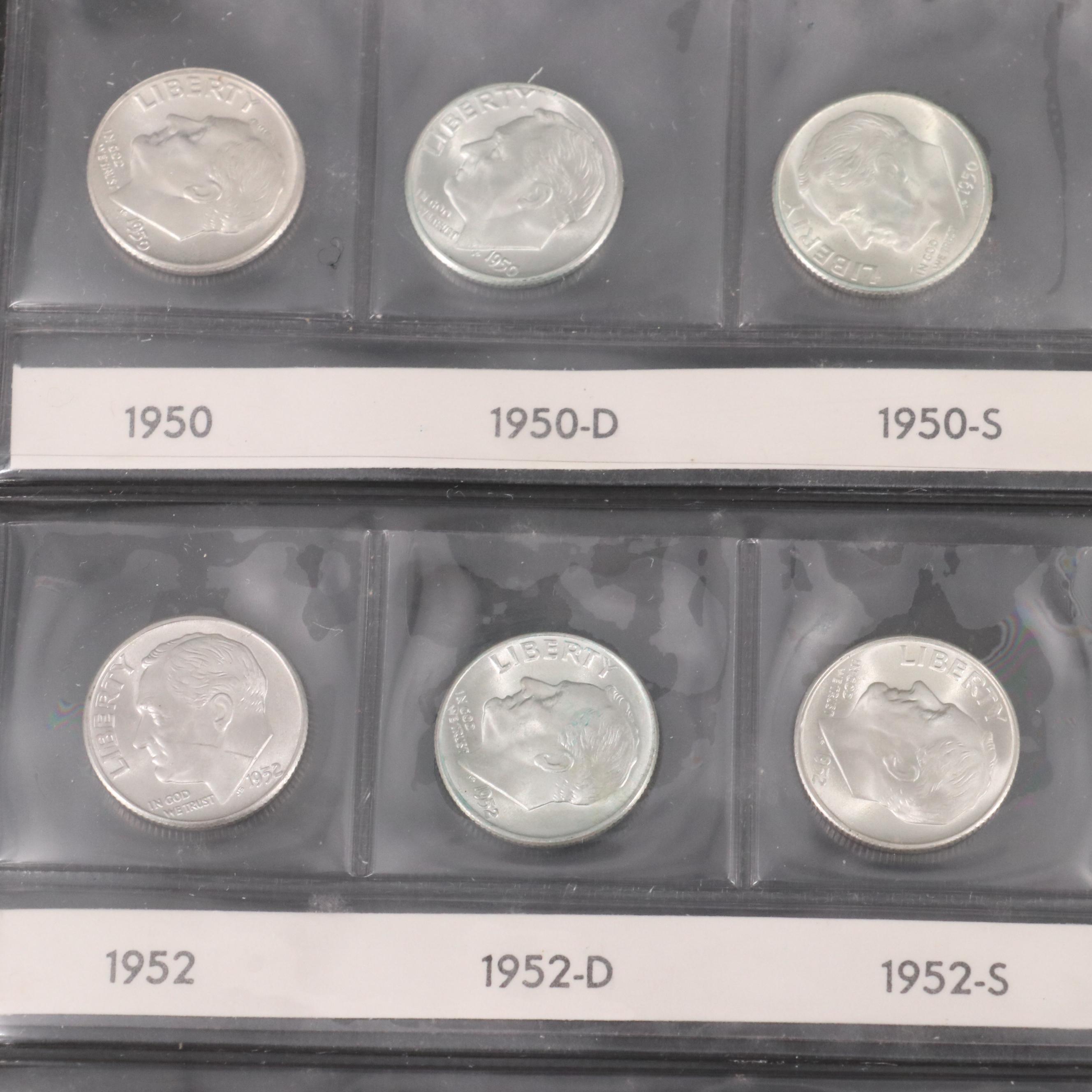 Complete Roosevelt Dime Collection 1946-1975 Plus Extra's