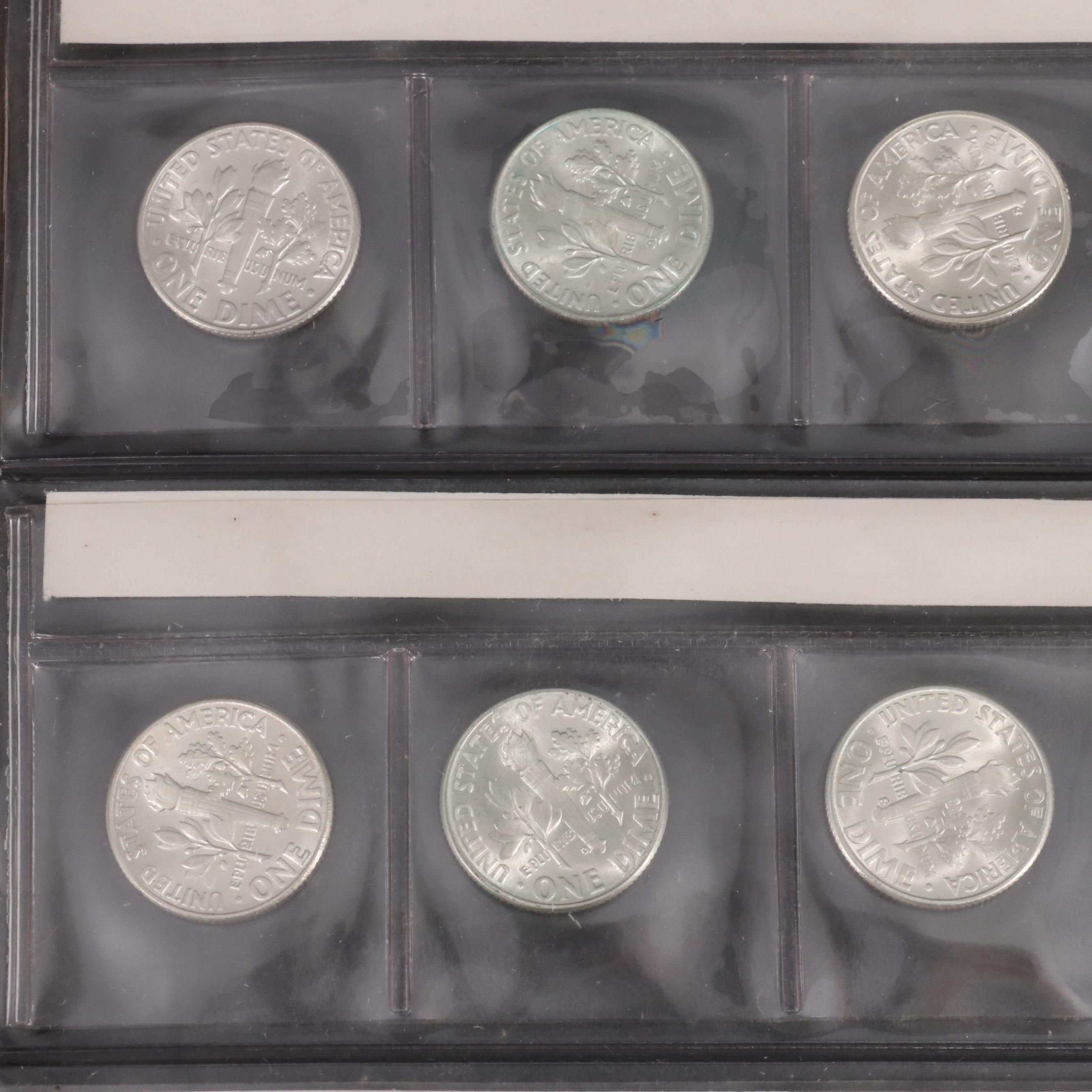 Complete Roosevelt Dime Collection 1946-1975 Plus Extra's