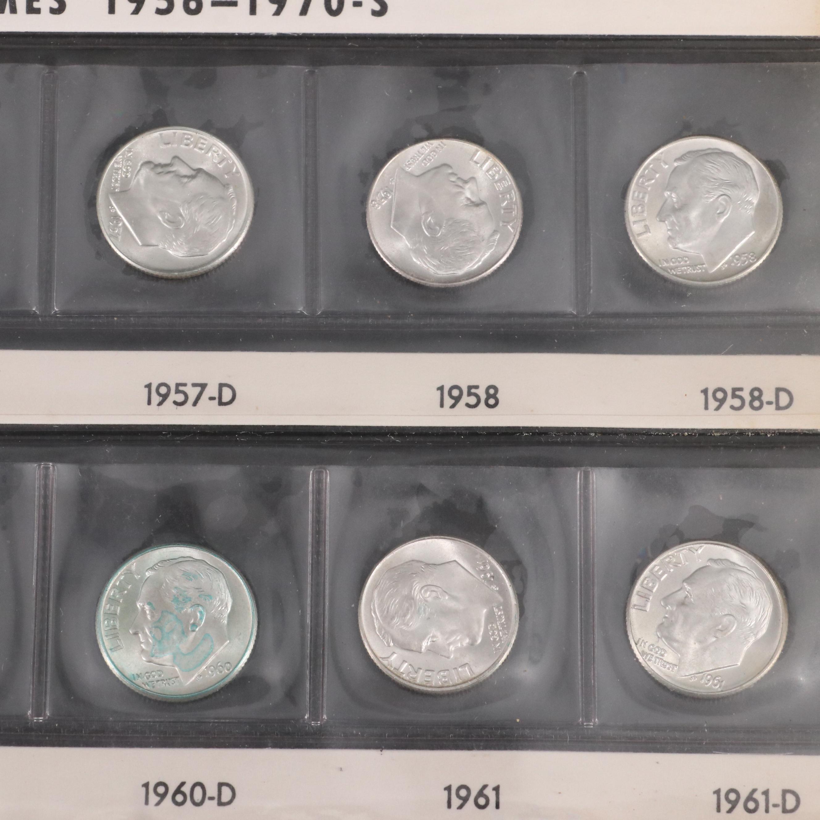 Complete Roosevelt Dime Collection 1946-1975 Plus Extra's
