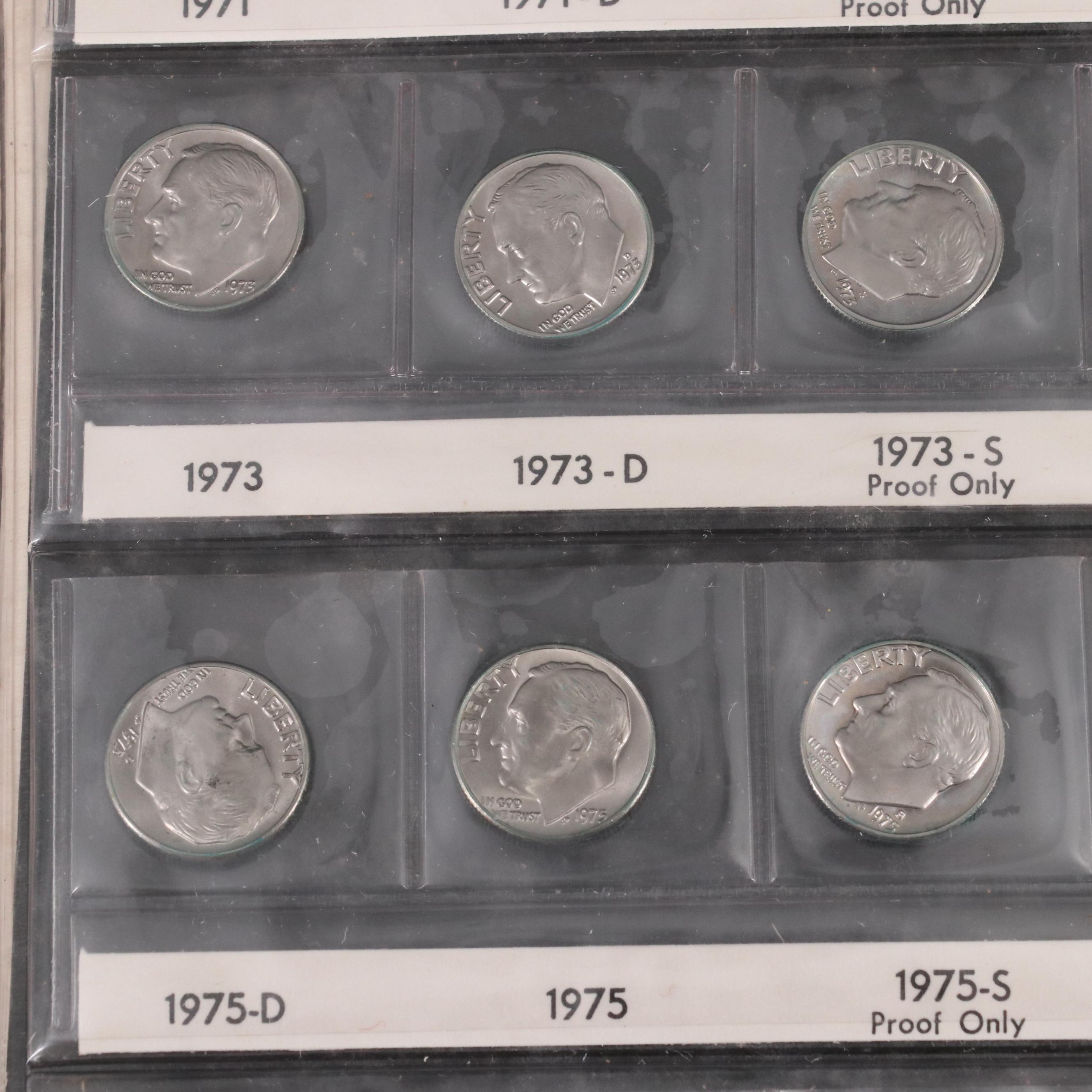 Complete Roosevelt Dime Collection 1946-1975 Plus Extra's