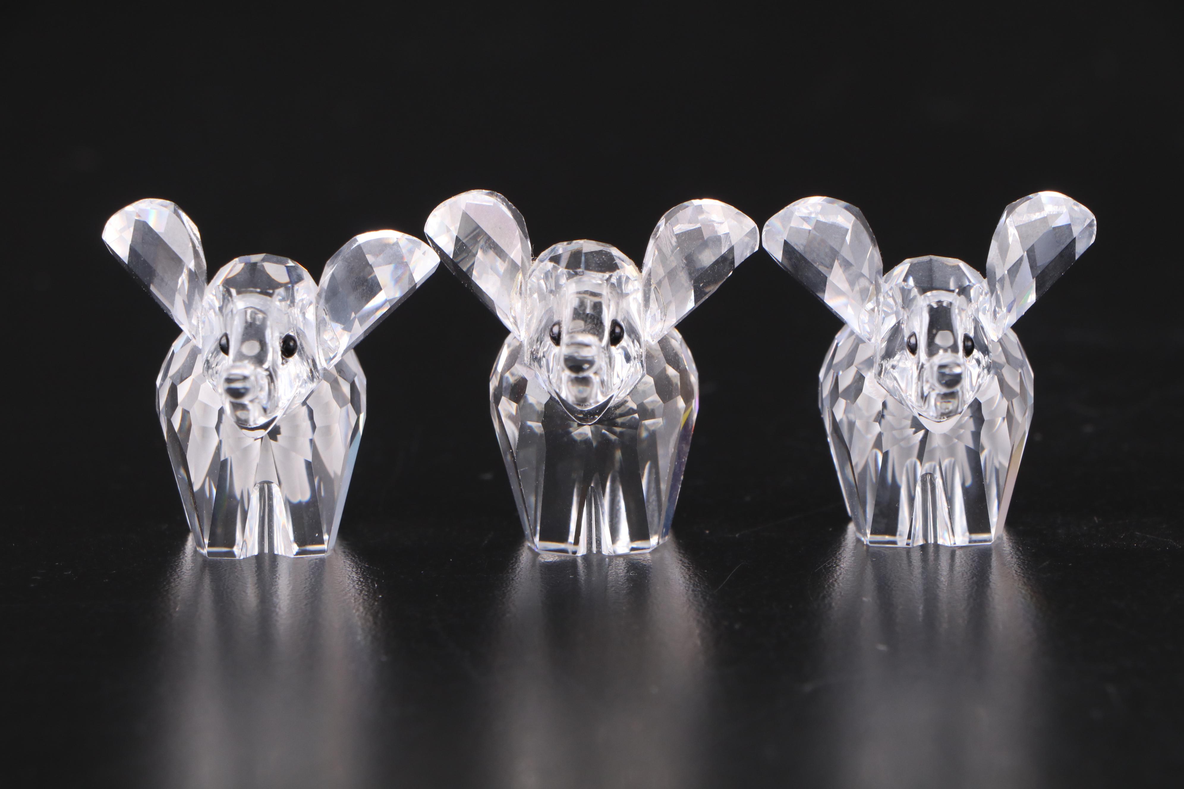 Swarovski Crystal Elephant Figurines