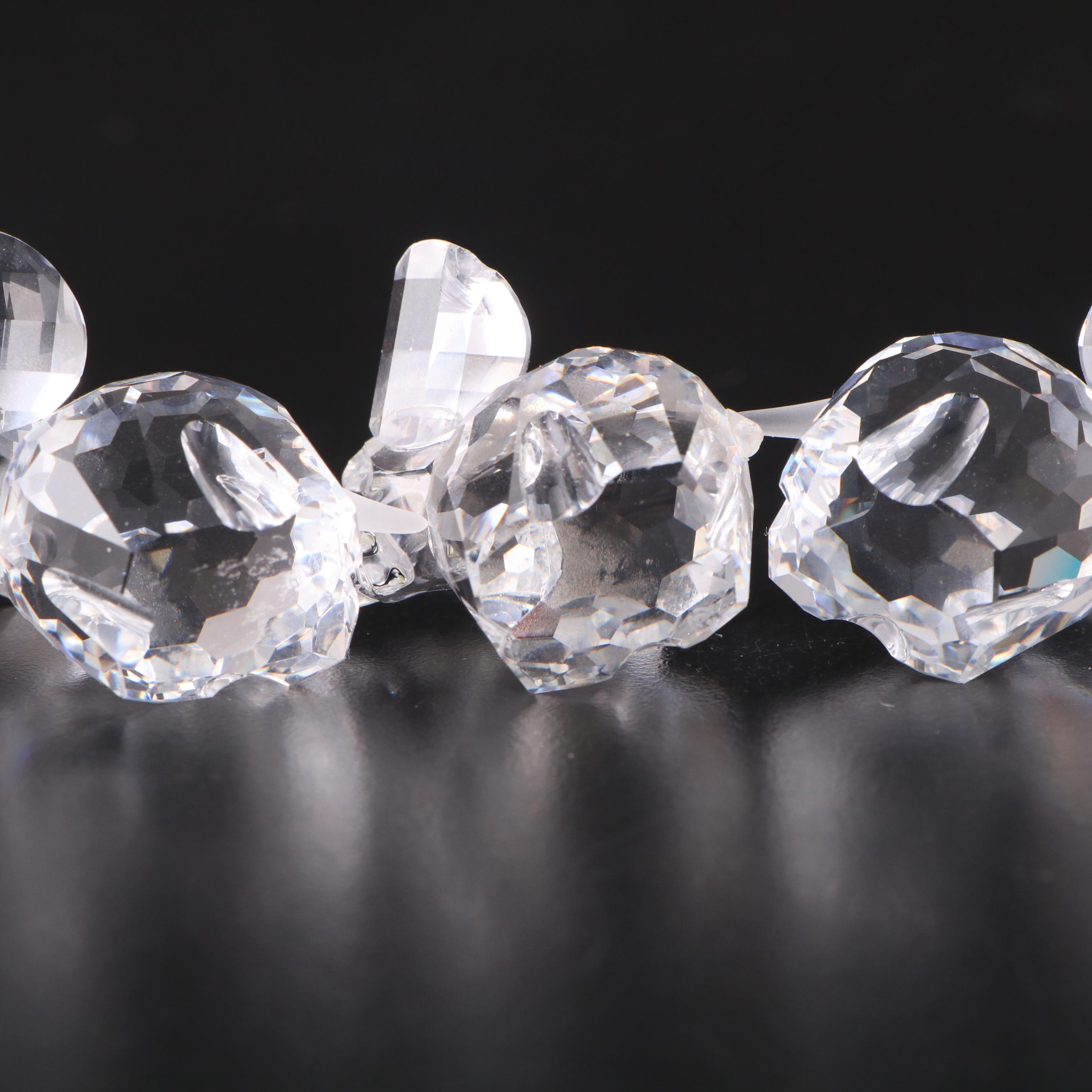 Swarovski Crystal Elephant Figurines