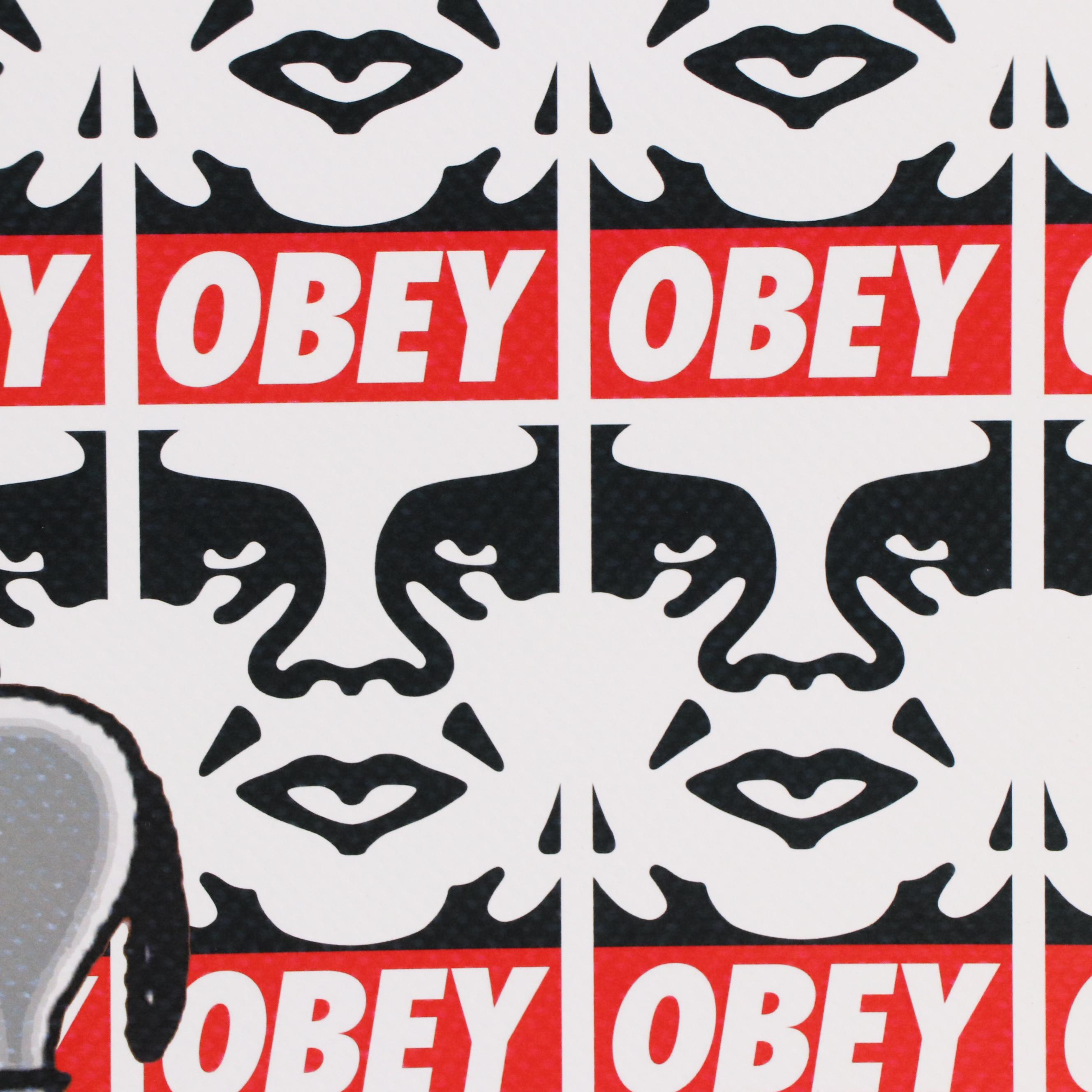 Death NYC Pop Art Graphic Print of Shepard Fairey x Charlie Brown, 2022