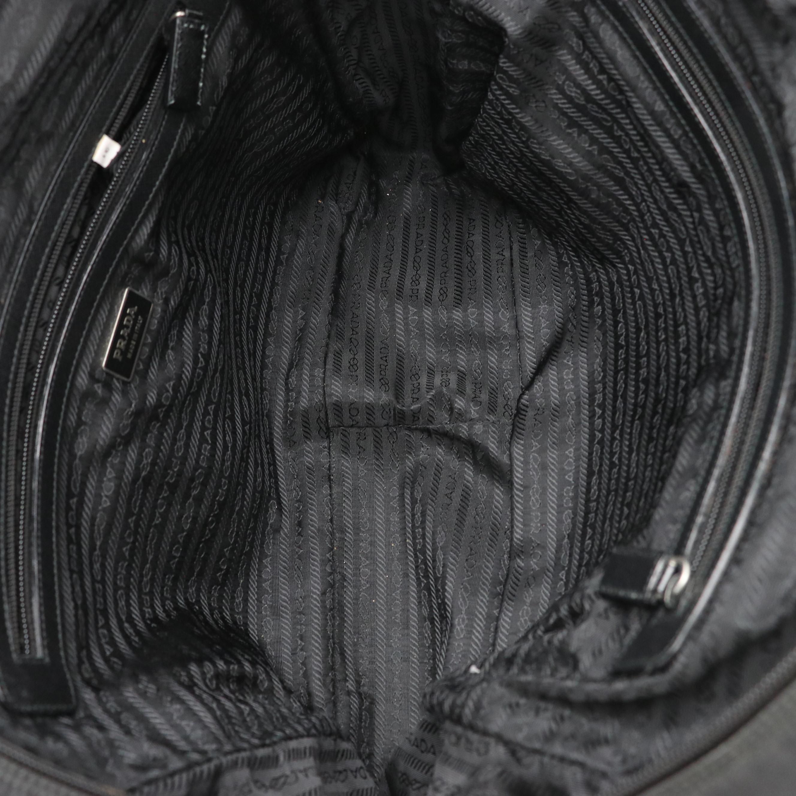 Prada Tessuto Nylon and Saffiano Leather Briefcase Carry-On