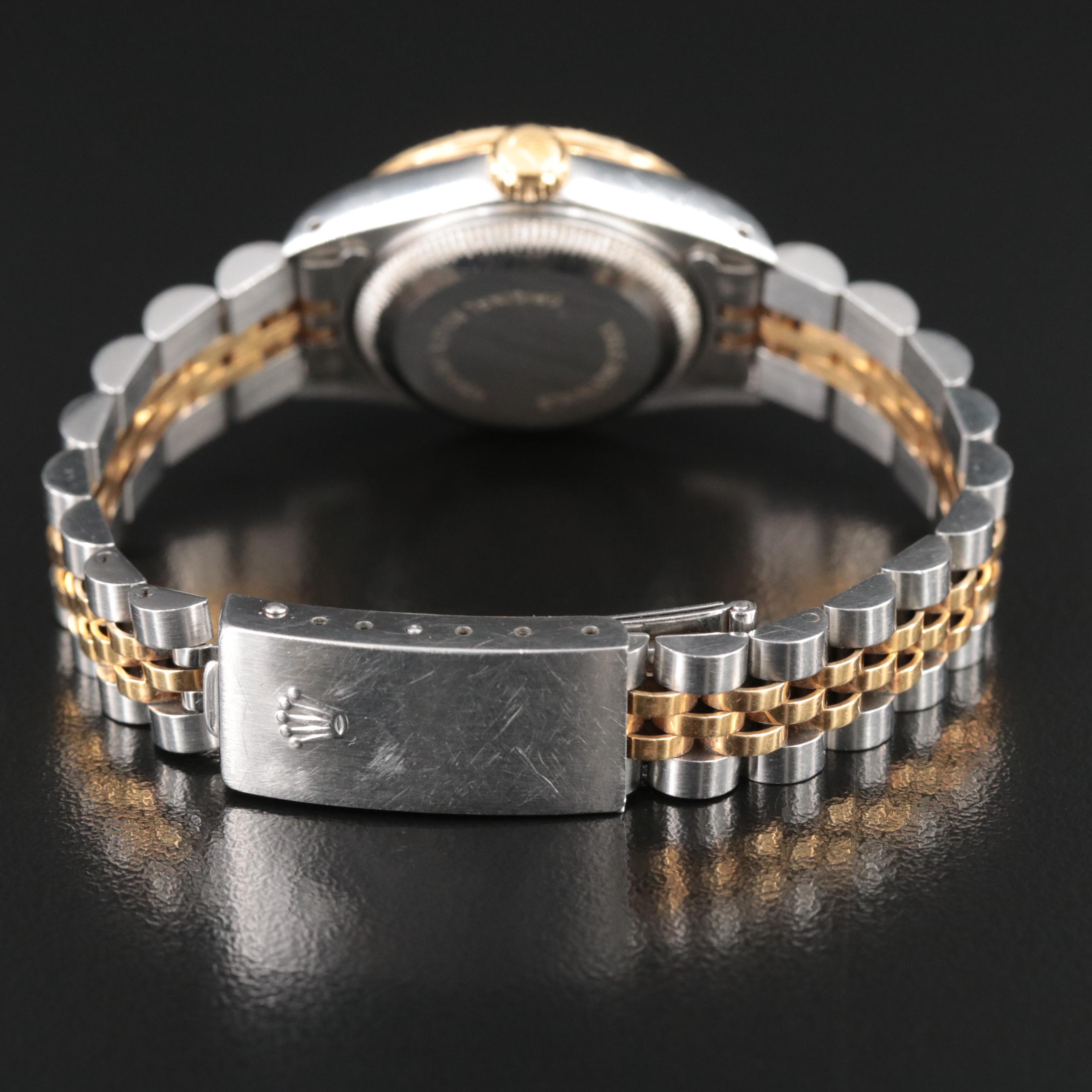 1986 Rolex Custom Diamond Bezel Datejust Automatic Watch