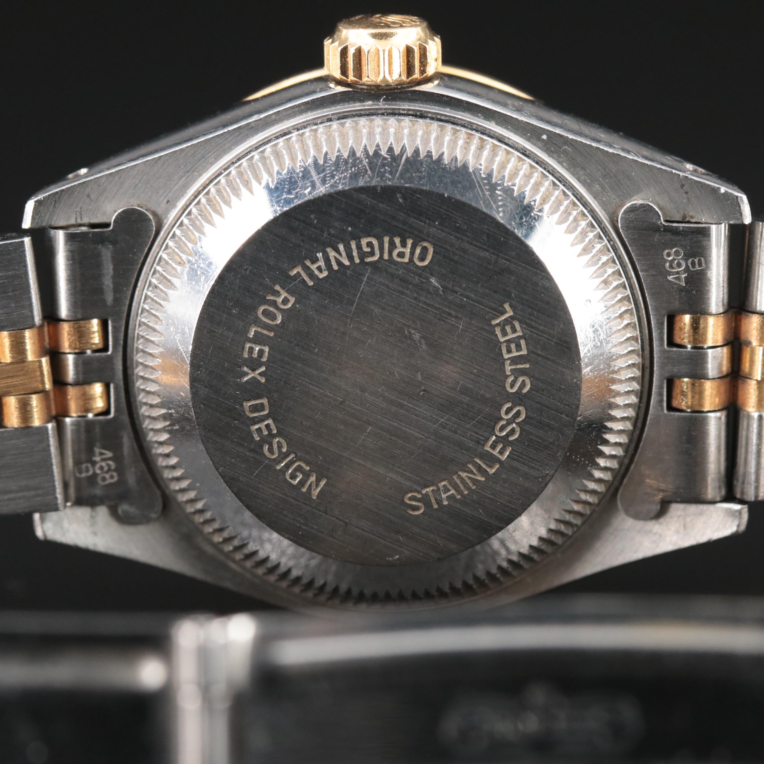 1986 Rolex Custom Diamond Bezel Datejust Automatic Watch
