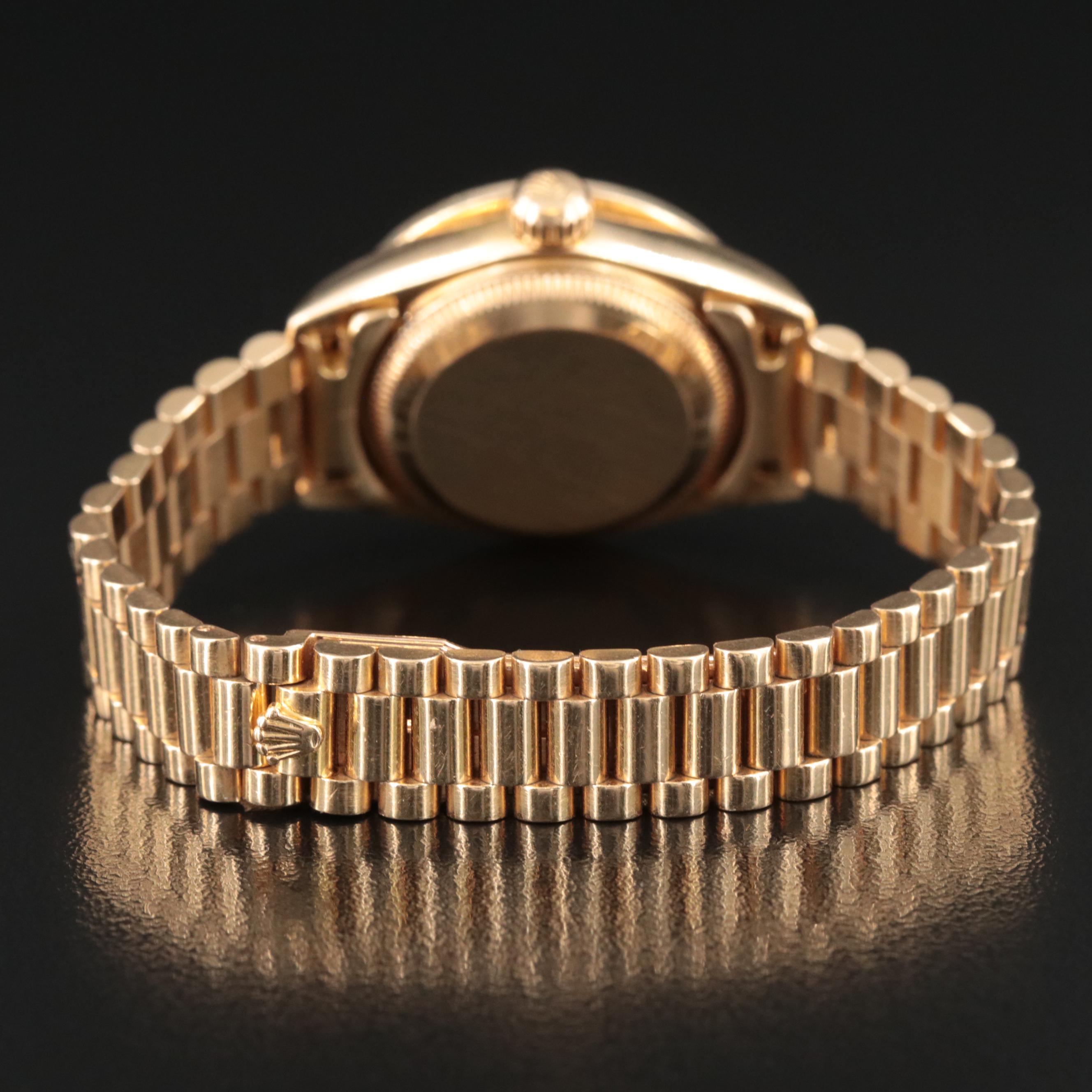 1995 Rolex Custom Diamond Dial and Bezel Datejust President Watch