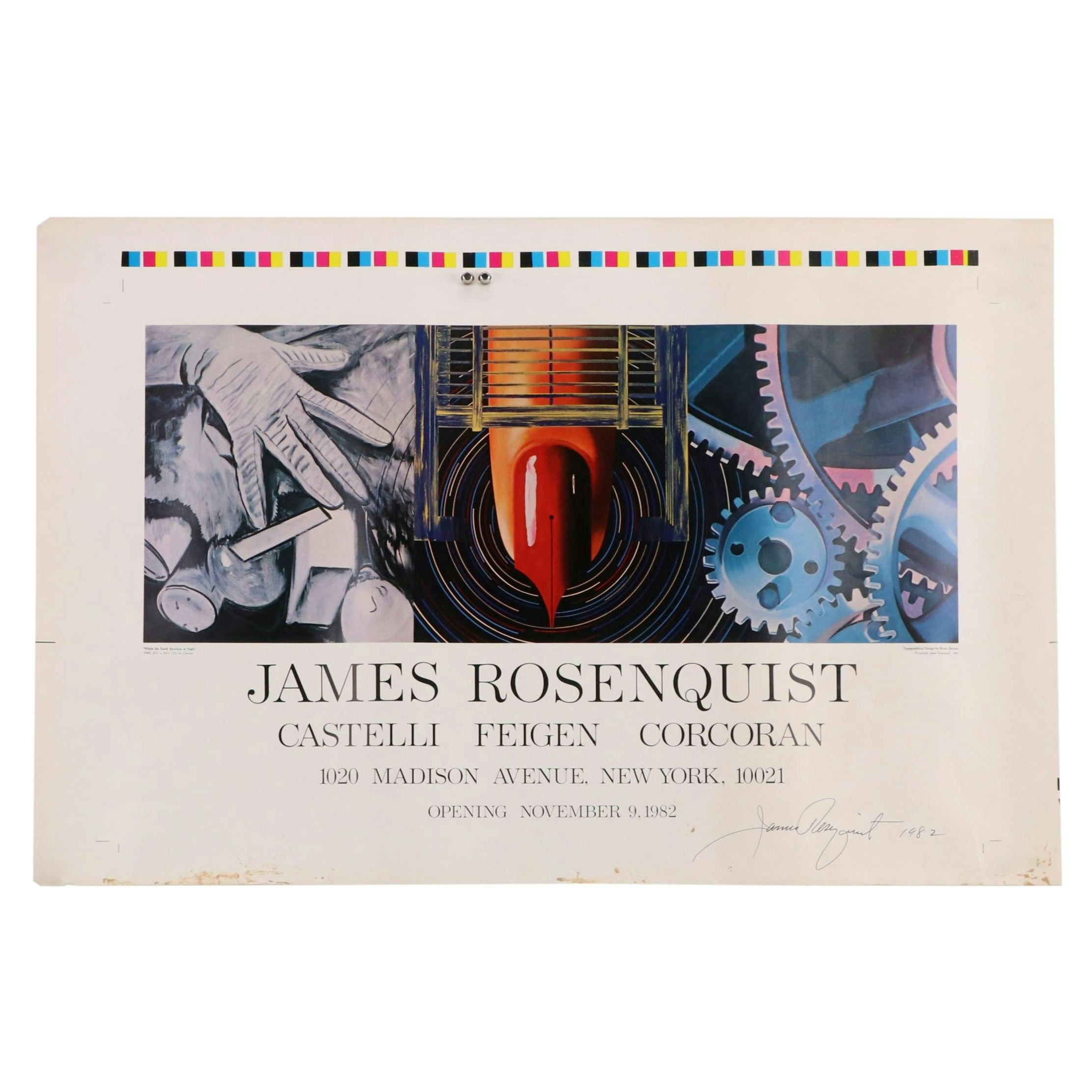 James Rosenquist Offset Lithograph Exhibition Poster, 1982