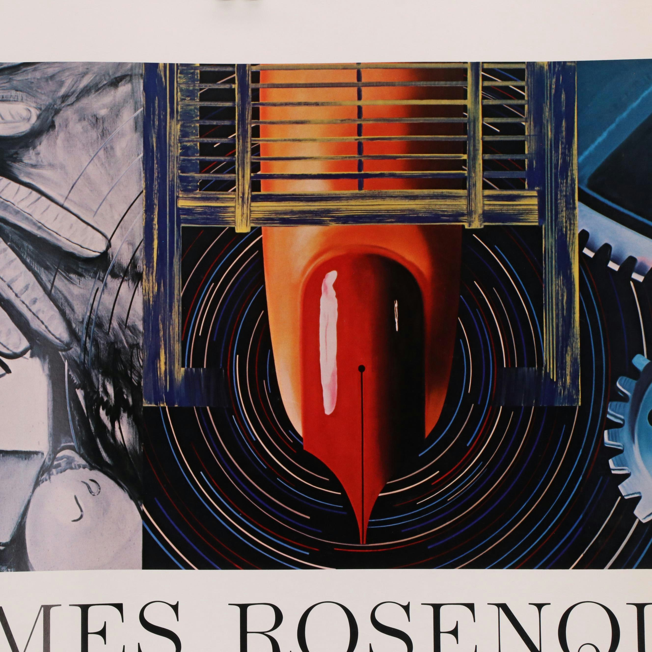James Rosenquist Offset Lithograph Exhibition Poster, 1982