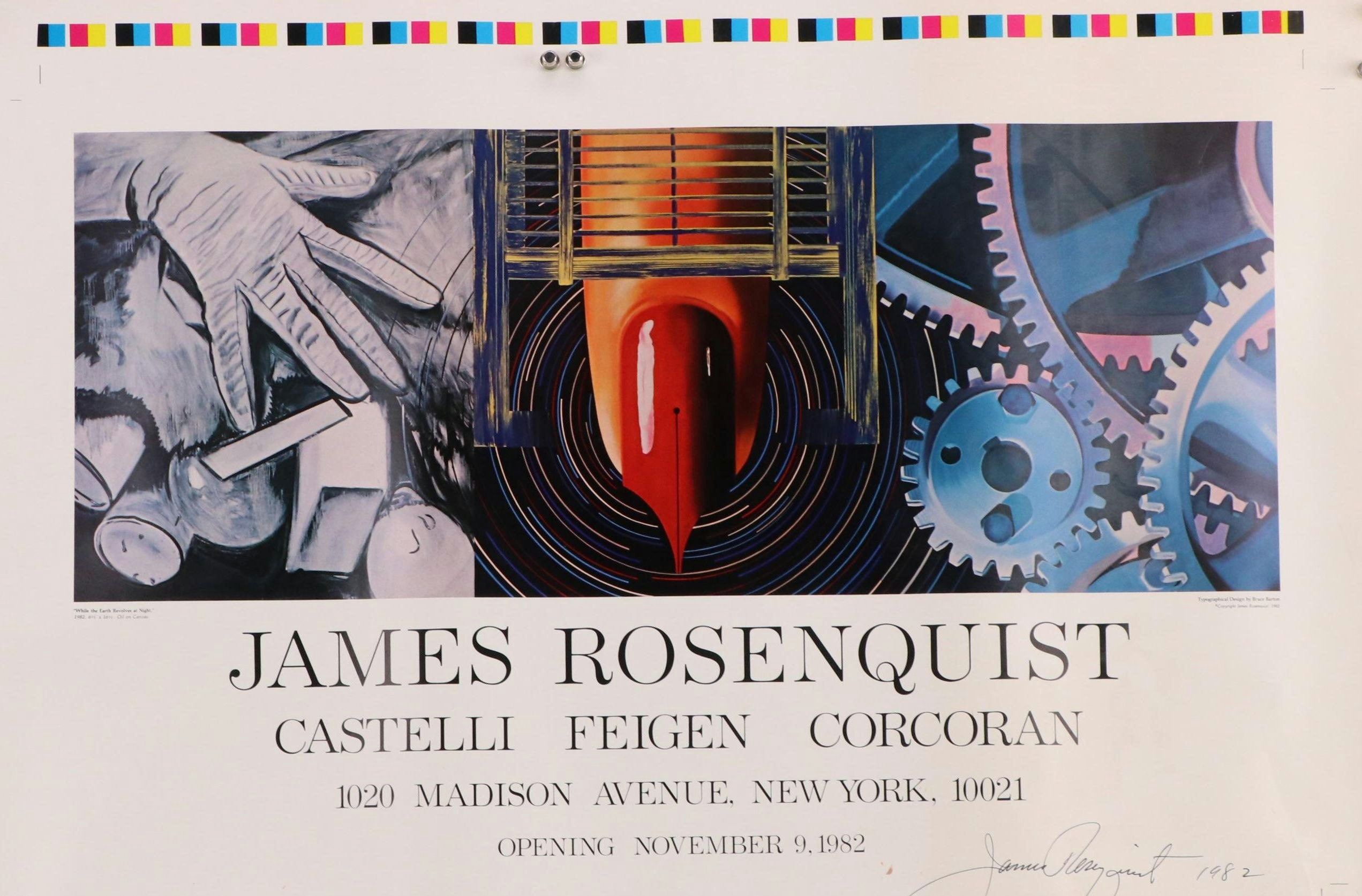 James Rosenquist Offset Lithograph Exhibition Poster, 1982