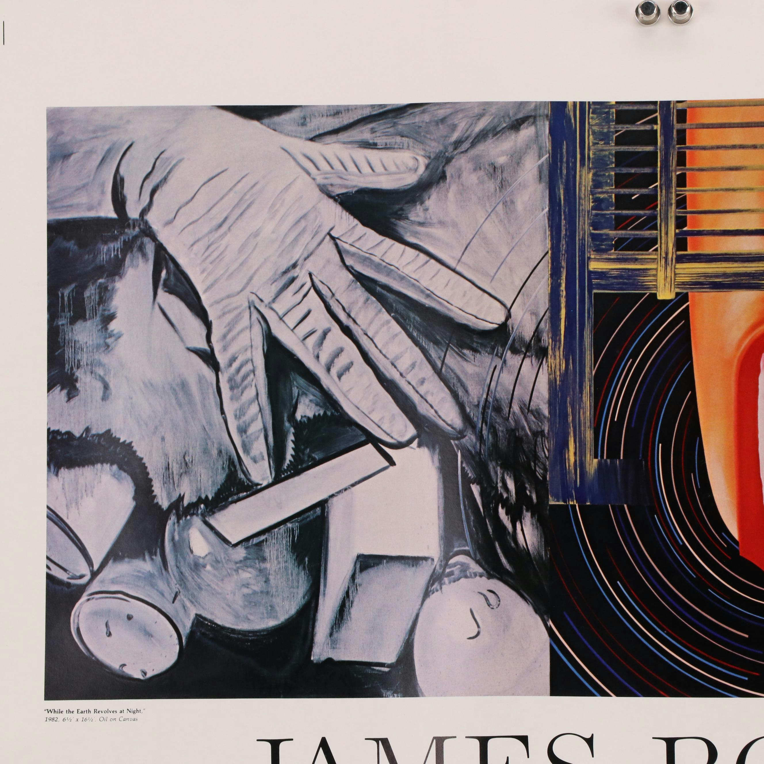 James Rosenquist Offset Lithograph Exhibition Poster, 1982