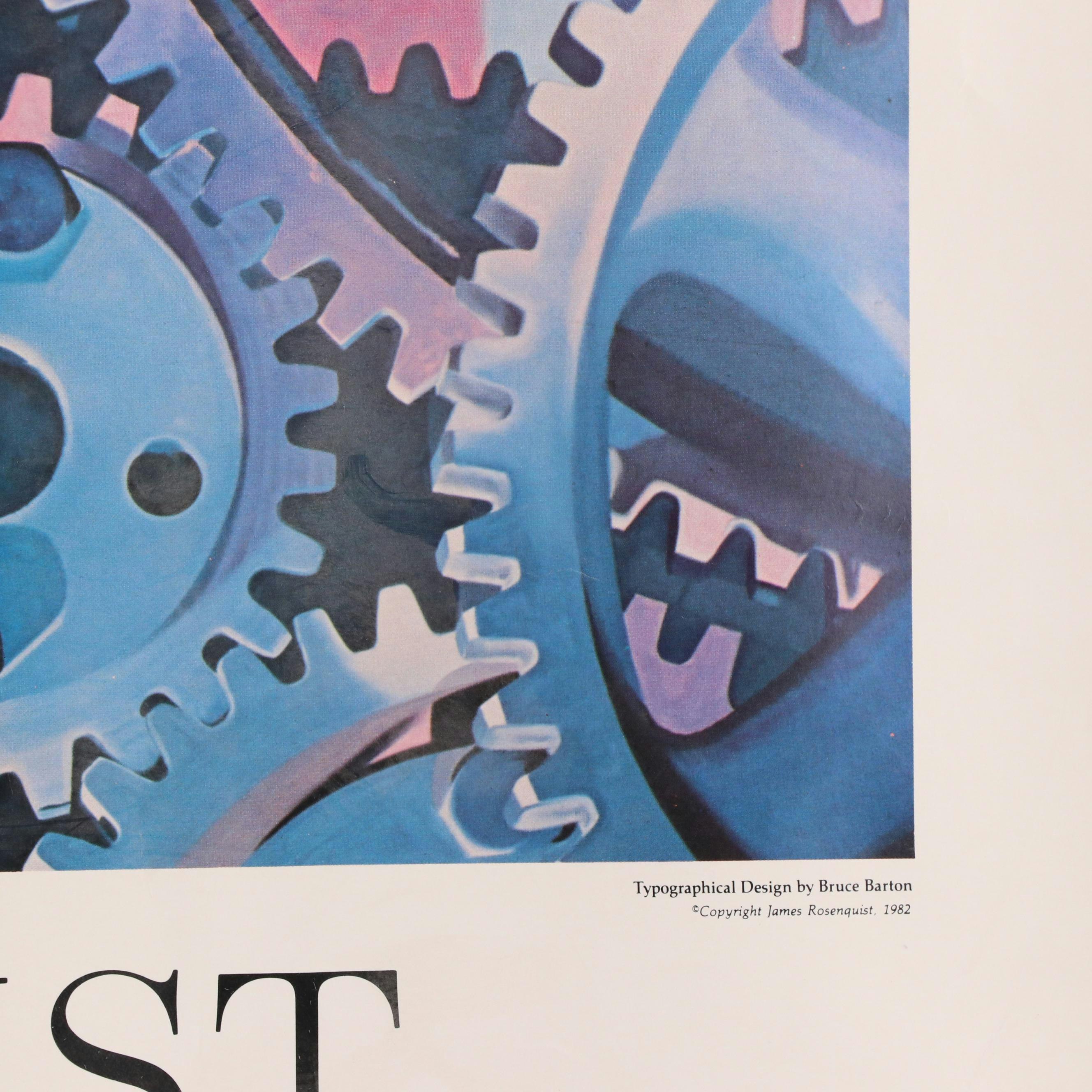 James Rosenquist Offset Lithograph Exhibition Poster, 1982