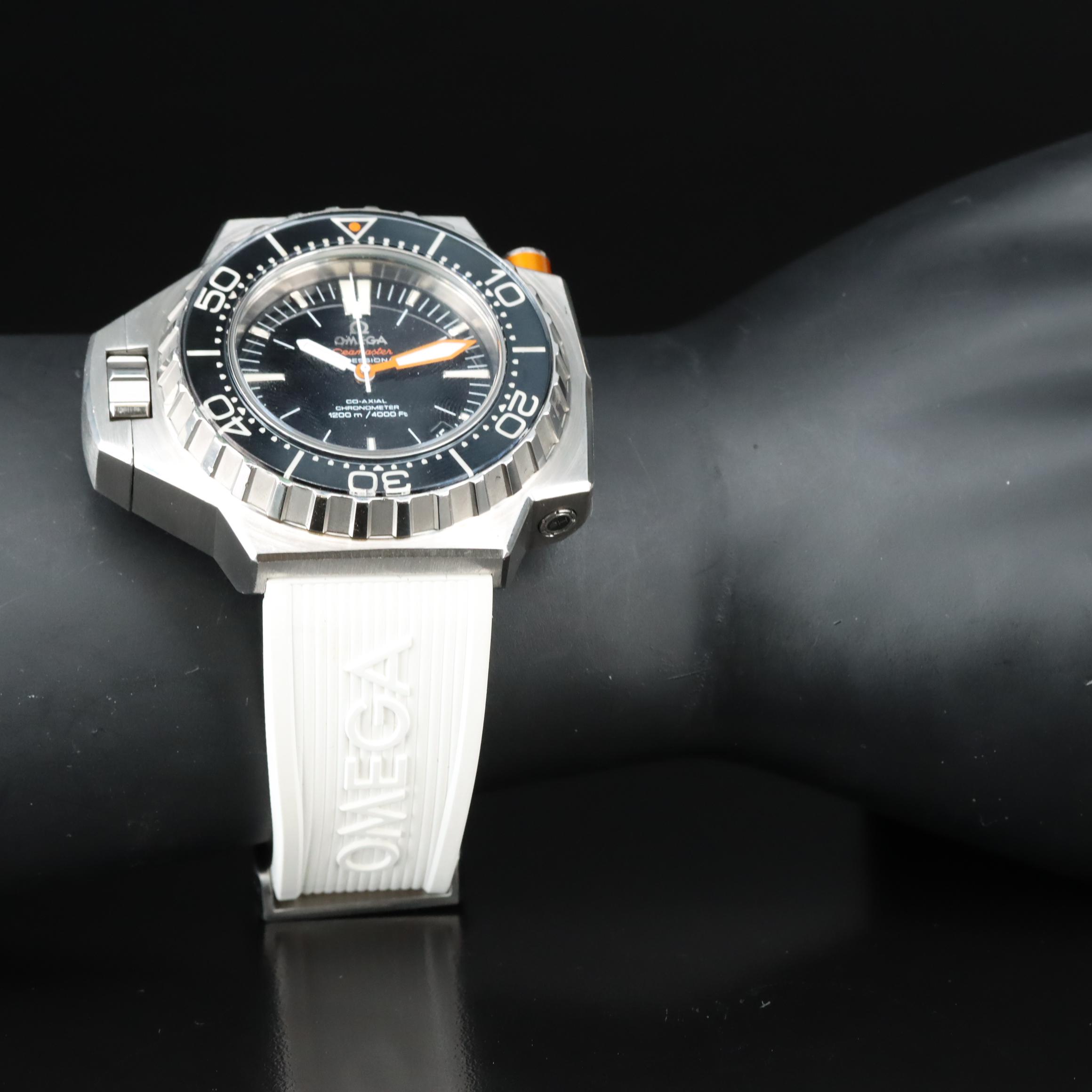 Omega Ploprof Diver Steel 48MM Black Automatic Watch