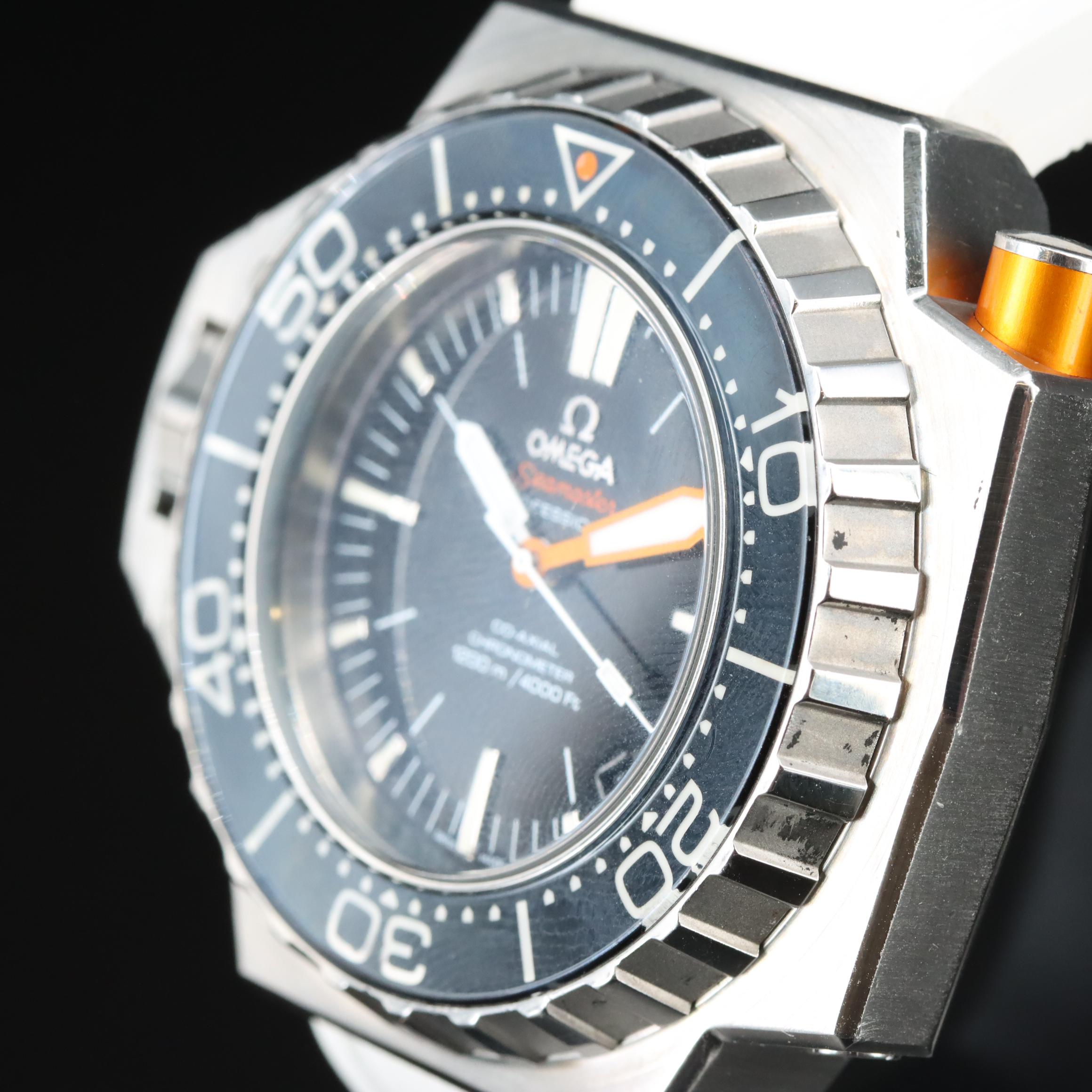 Omega Ploprof Diver Steel 48MM Black Automatic Watch
