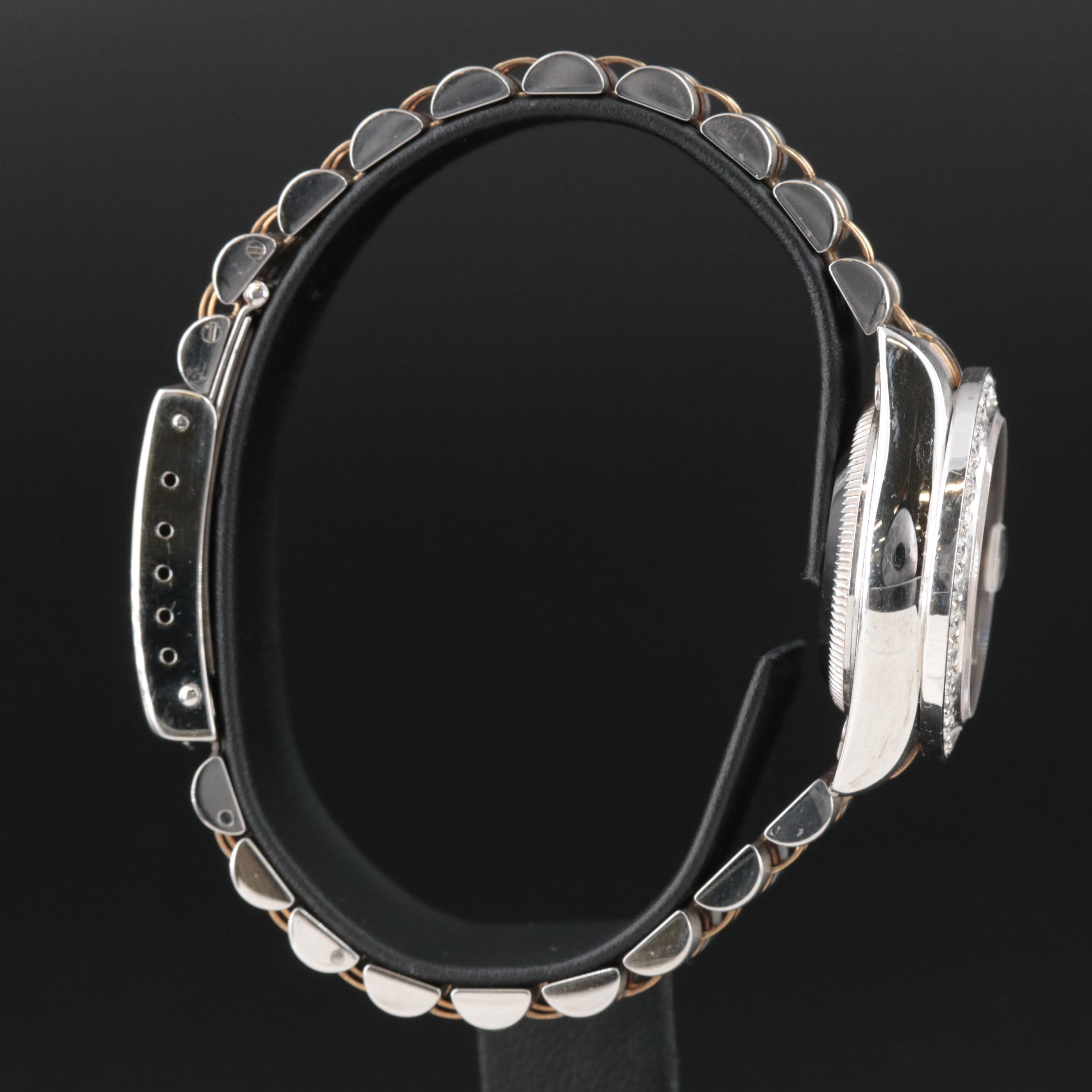 1993 Rolex 1.15 CTW Custom Diamond Dial and Bezel Datejust Watch