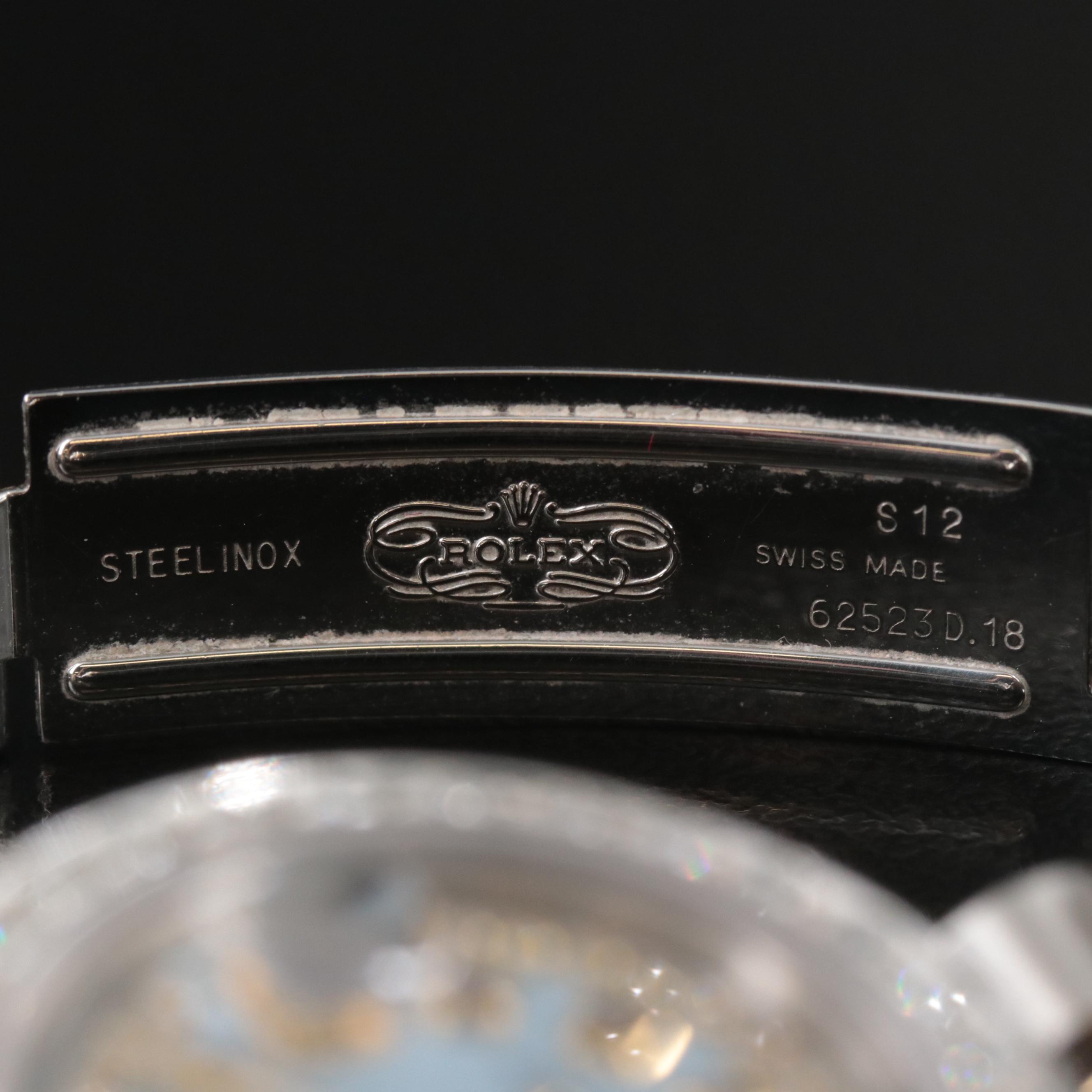 1993 Rolex 1.15 CTW Custom Diamond Dial and Bezel Datejust Watch