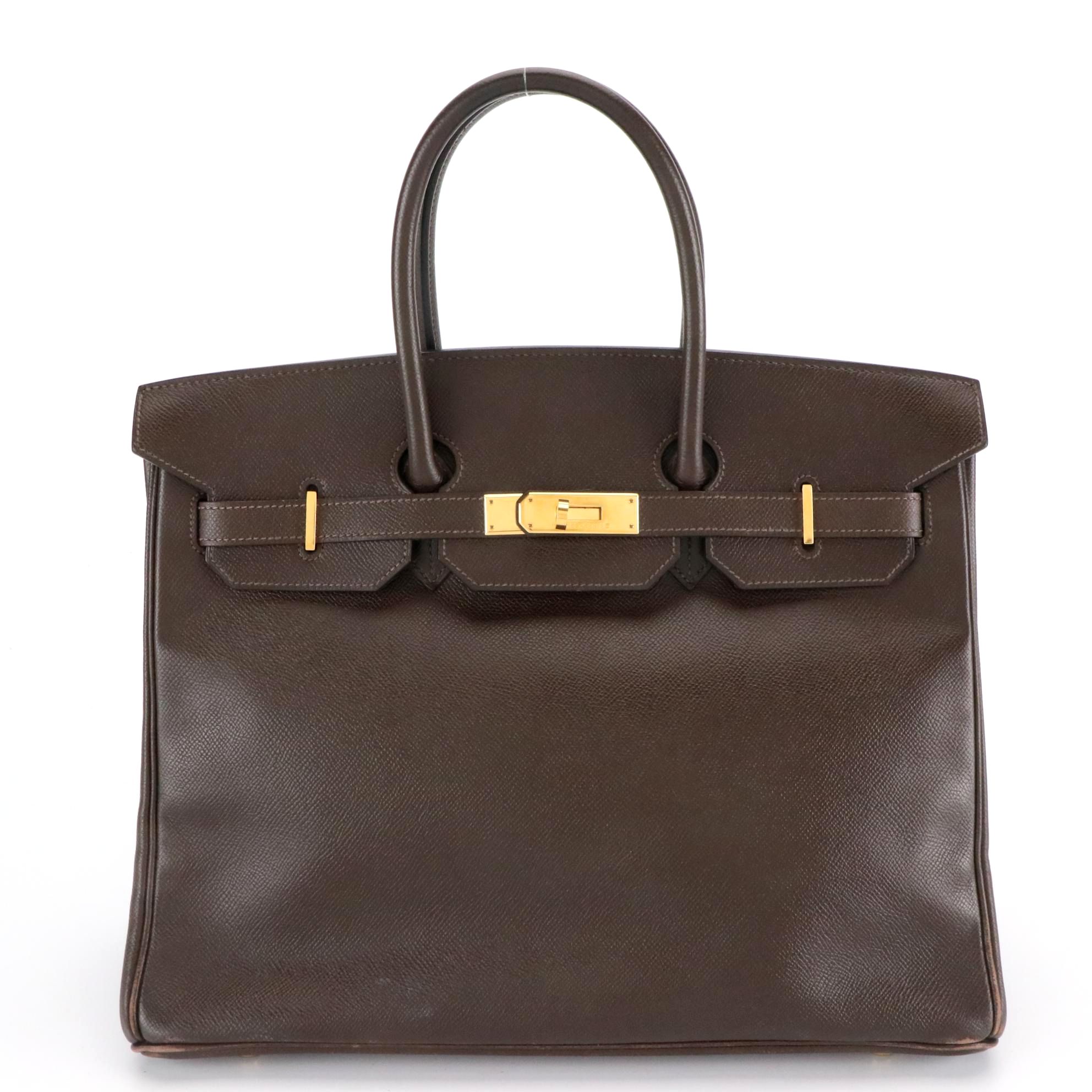 Hermès Birkin 35 Satchel in Cacao Epsom Leather