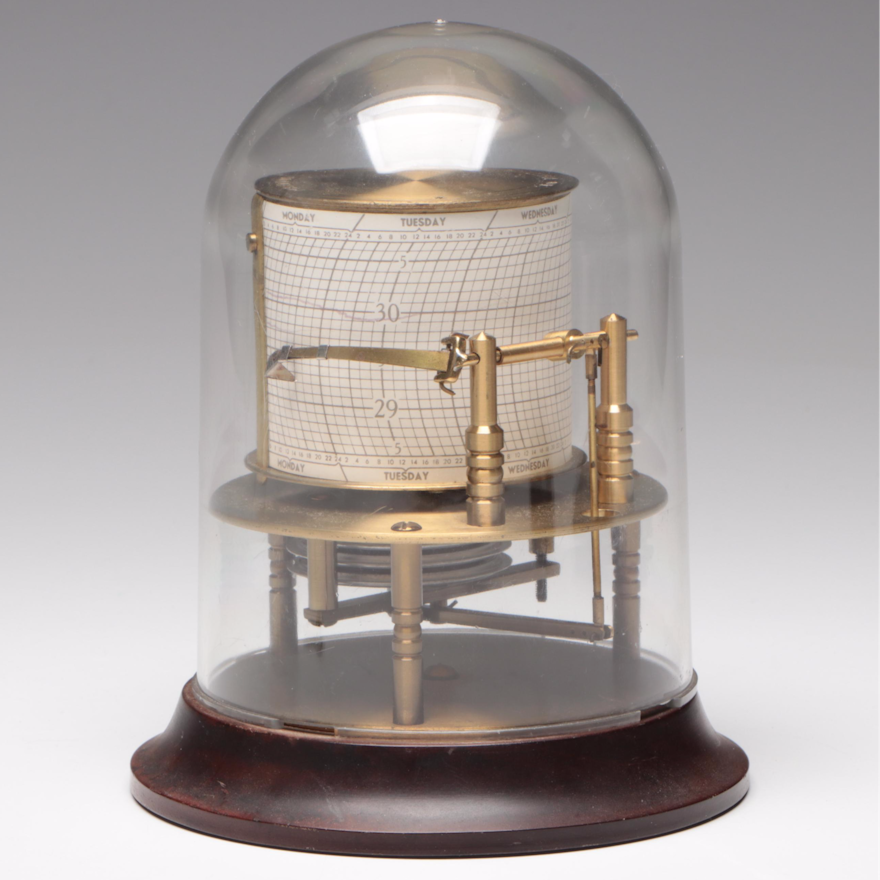 Russell Brass and Plastic Barograph Barometer