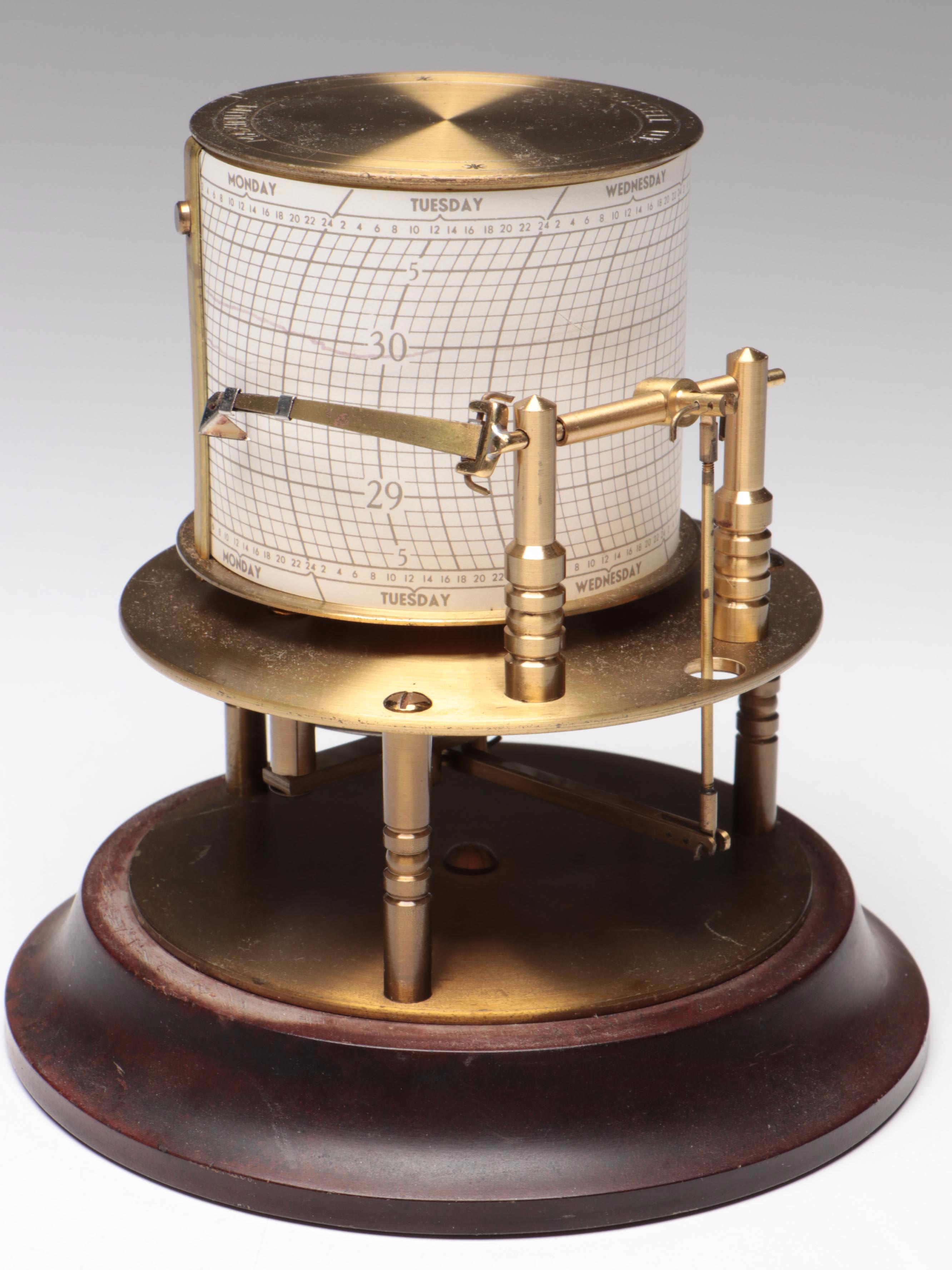 Russell Brass and Plastic Barograph Barometer