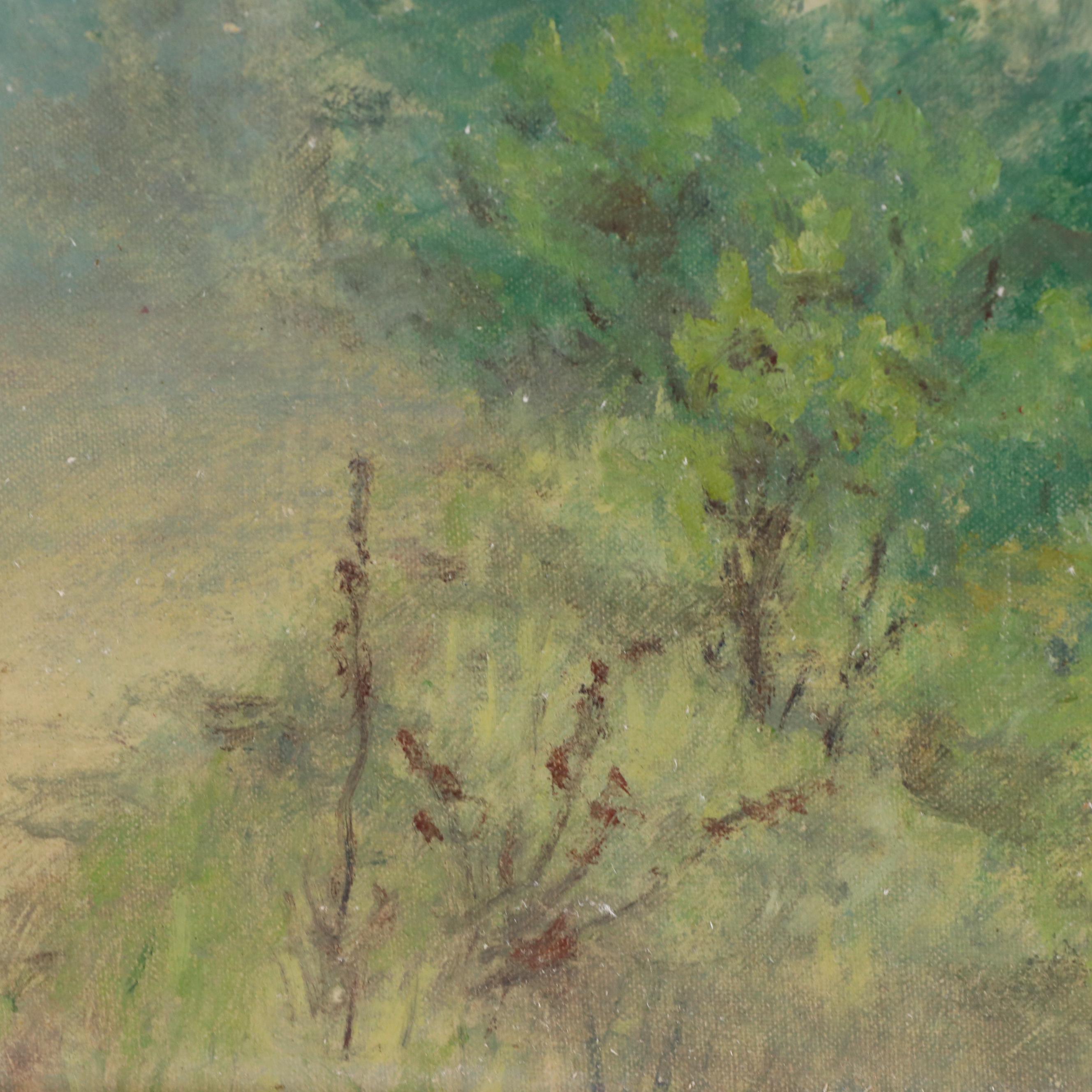 Carl Graf Woodland Landscape Oil Painting