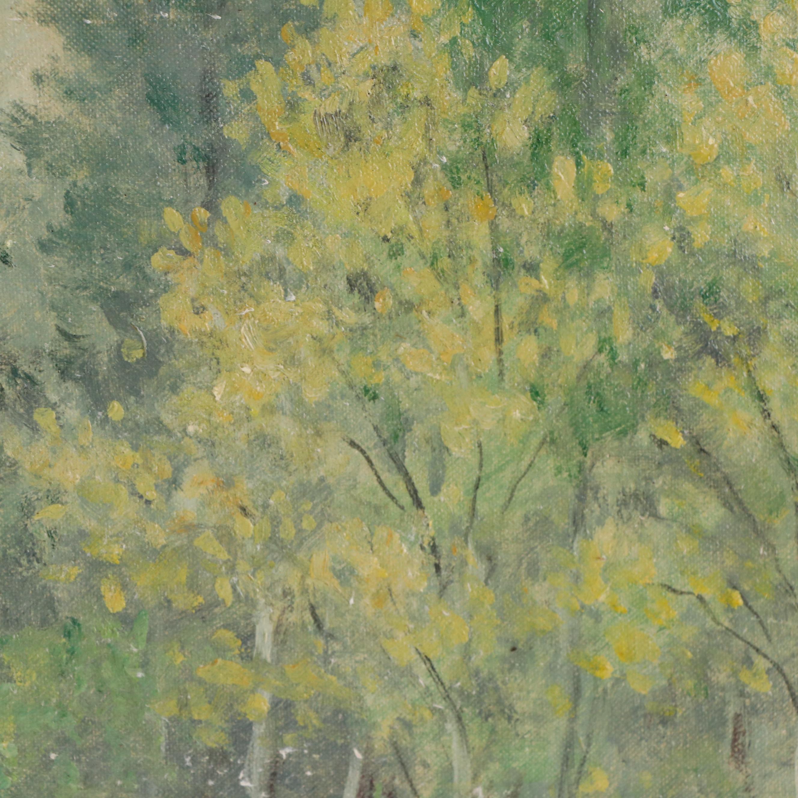 Carl Graf Woodland Landscape Oil Painting