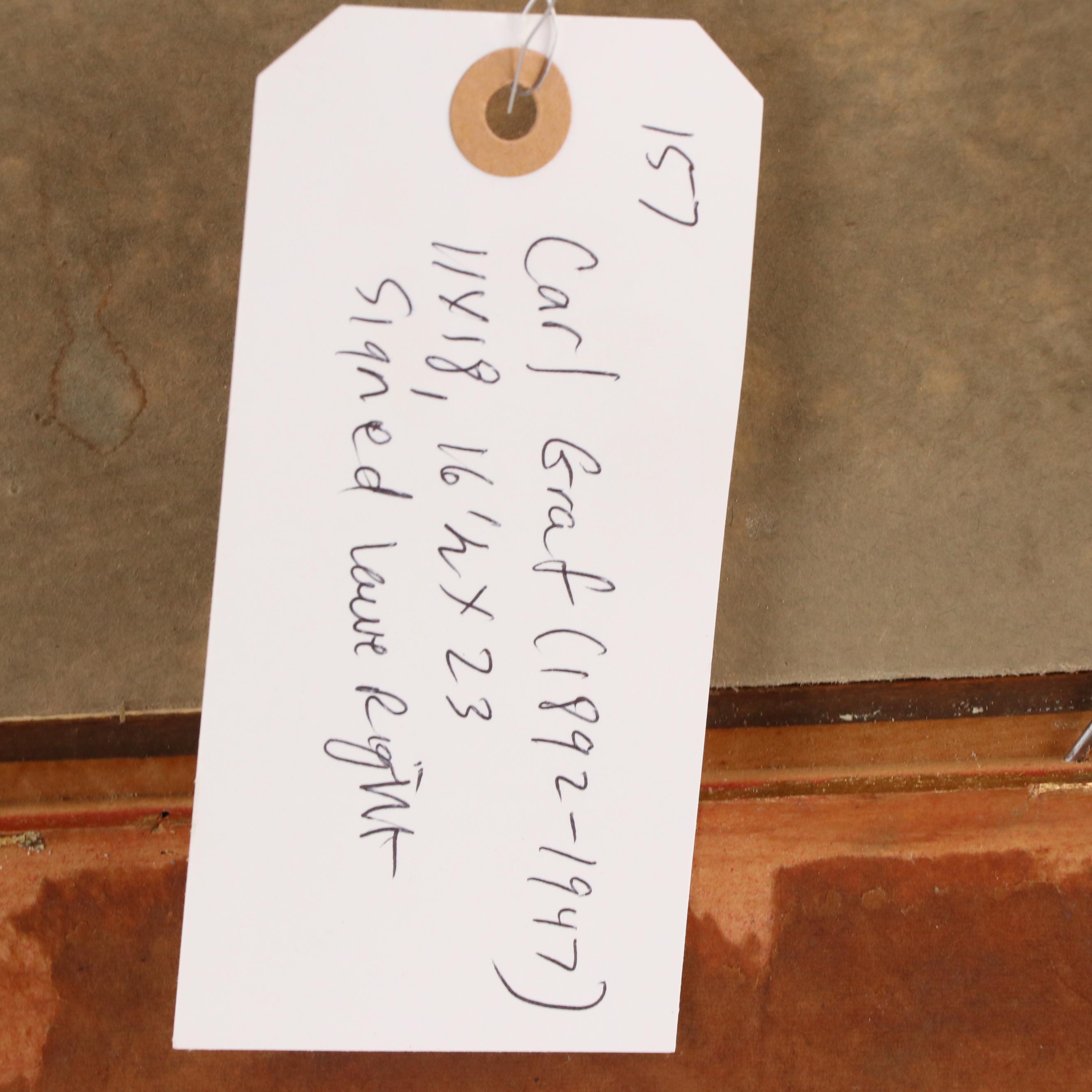 Carl Graf Woodland Landscape Oil Painting