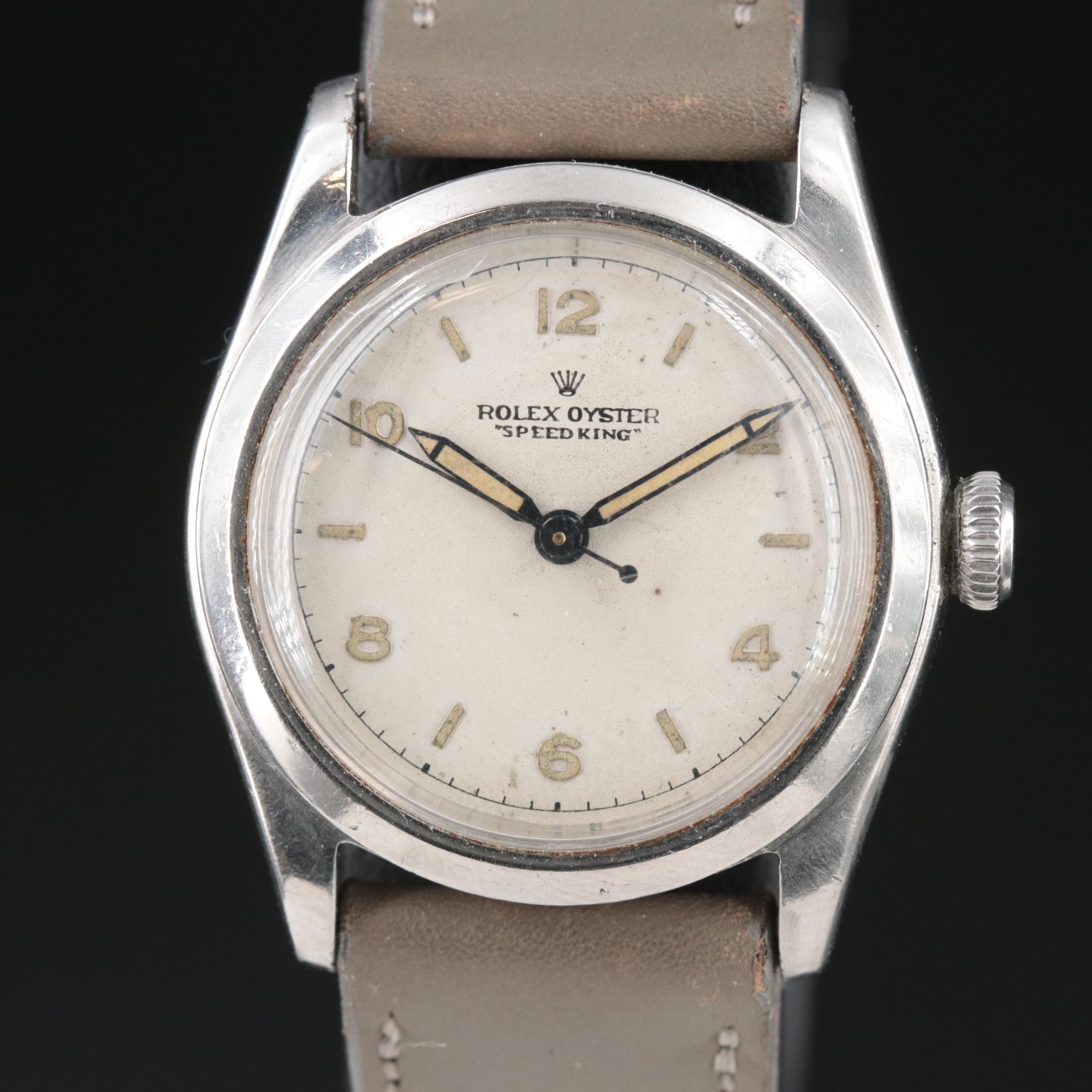 1960 Rolex Oyster "Speed King" Manual Wind Watch