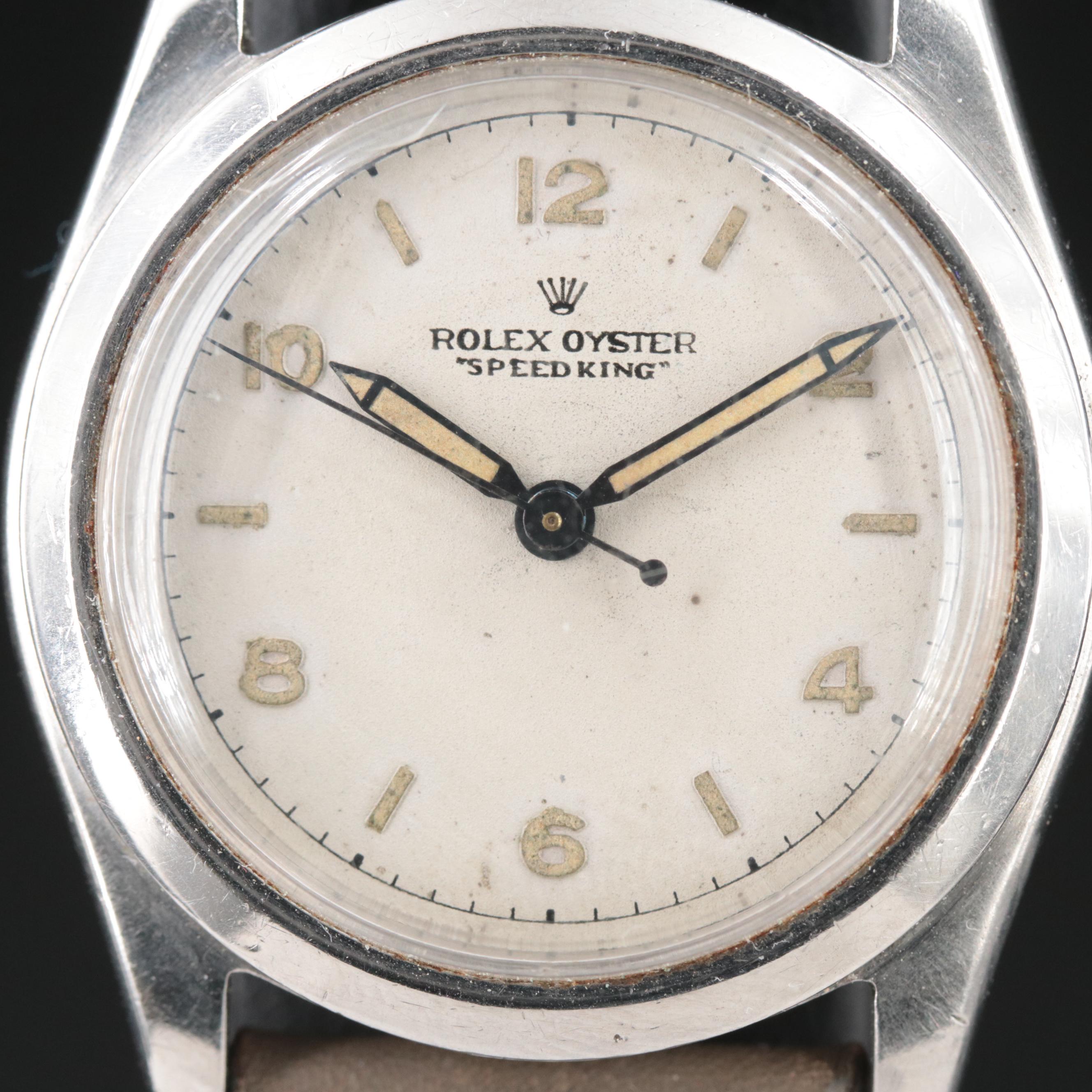 1960 Rolex Oyster "Speed King" Manual Wind Watch