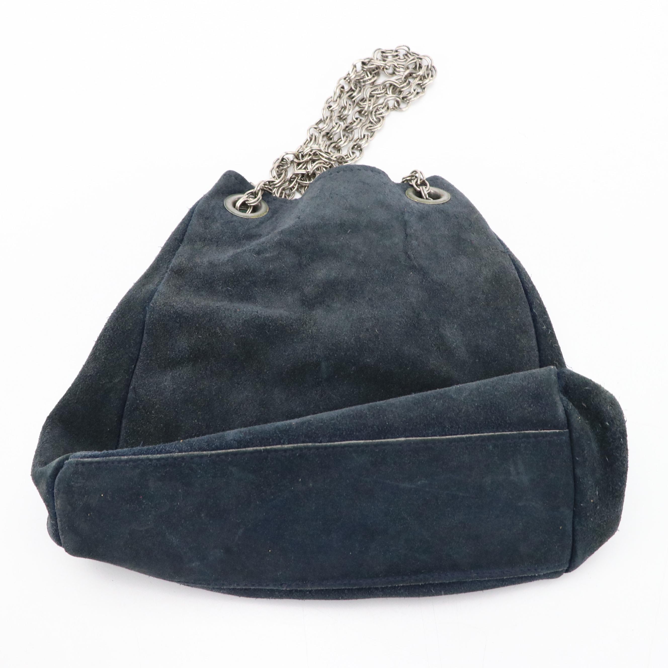 La Regale Black Woven Satin Frame Clutch, Other Vintage Leather/Suede Handbags