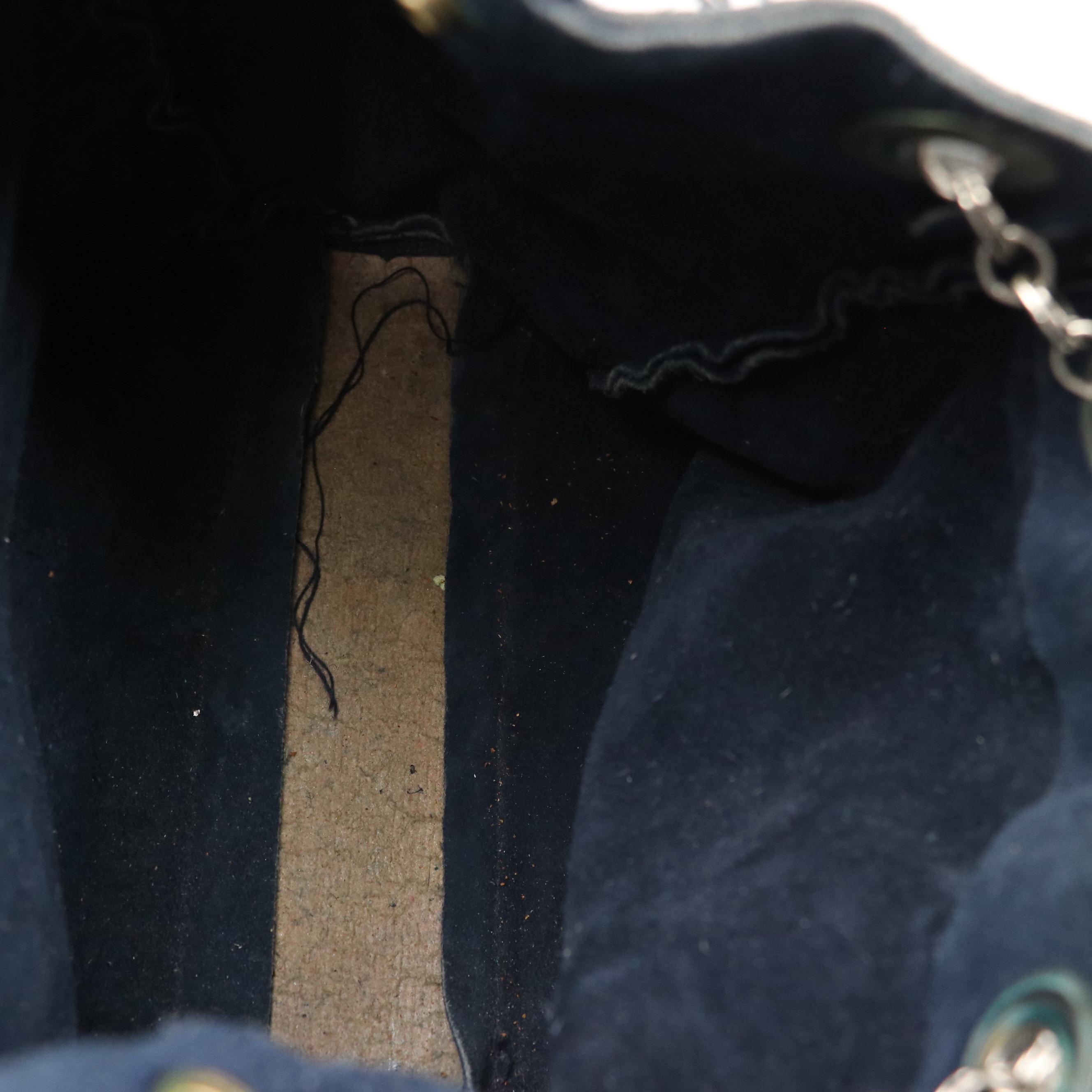 La Regale Black Woven Satin Frame Clutch, Other Vintage Leather/Suede Handbags