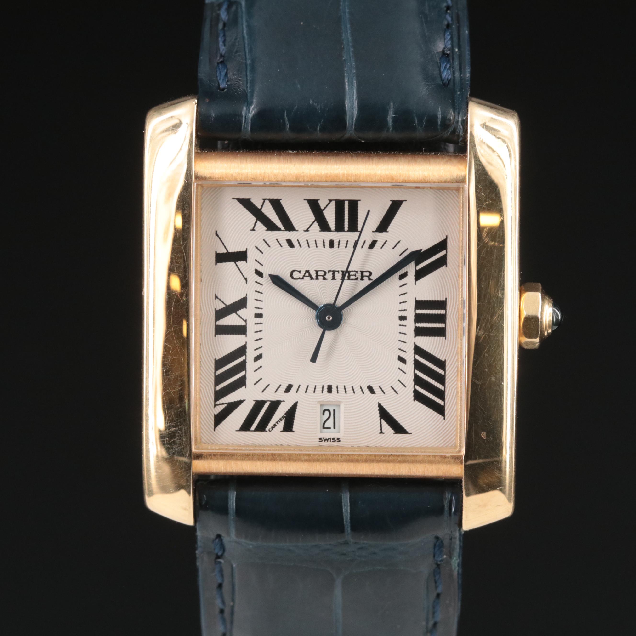 Cartier Tank Francaise 18K Gold Automatic Watch