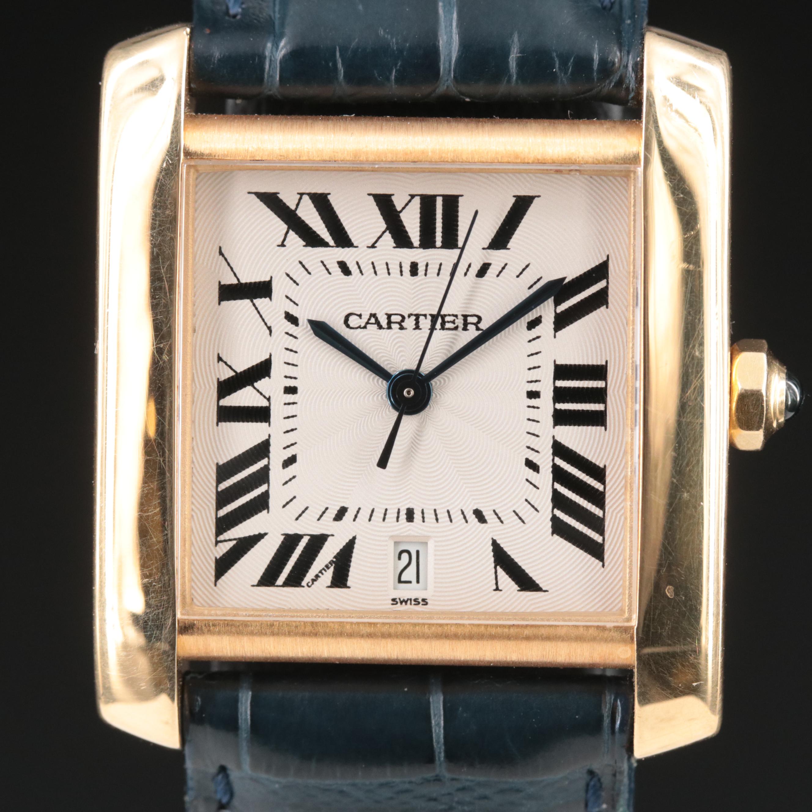 Cartier Tank Francaise 18K Gold Automatic Watch
