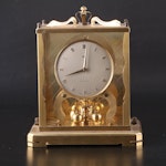 August Schatz & Sohne Brass and Glass 1000-Day Anniversary Clock