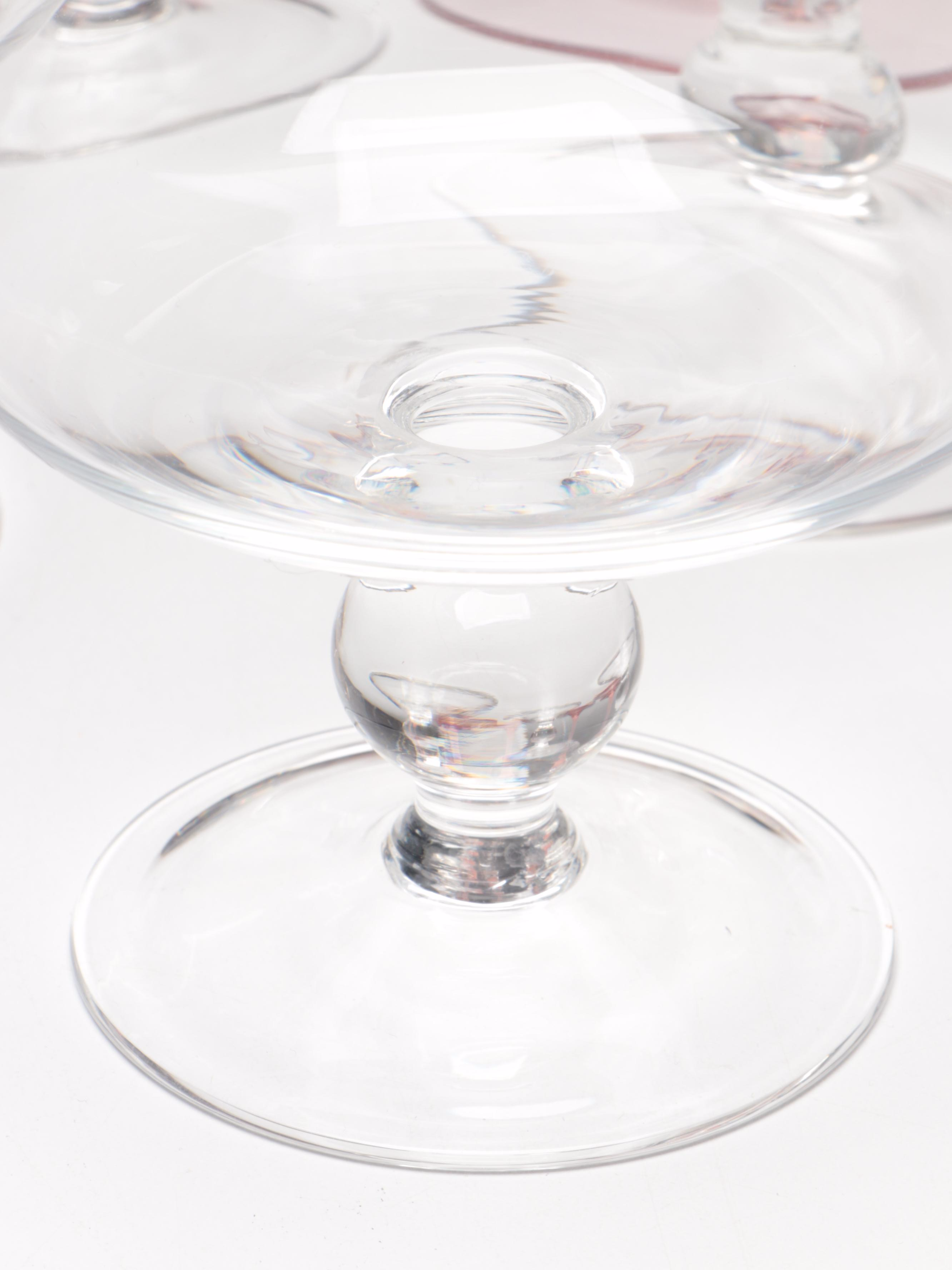 Mikasa "Sea Mist Coral Frosted Stem" Glass Water Goblets and More