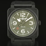 Bell & Ross Aviation Instruments Military S-Tec Ceramic Automatic Wristwatch