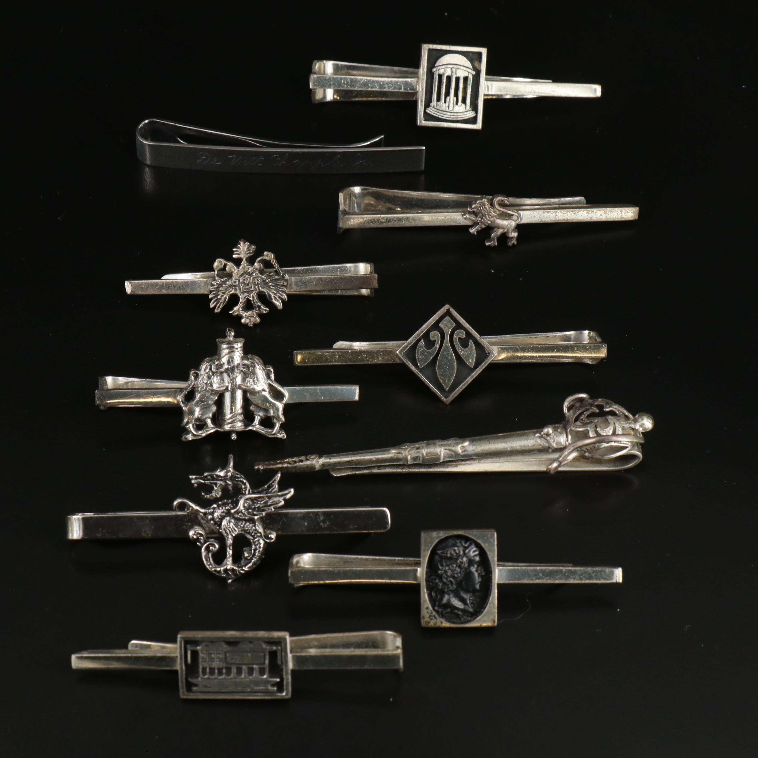 Vintage Cufflinks, Tie Bars and Button Studs Including Sterling