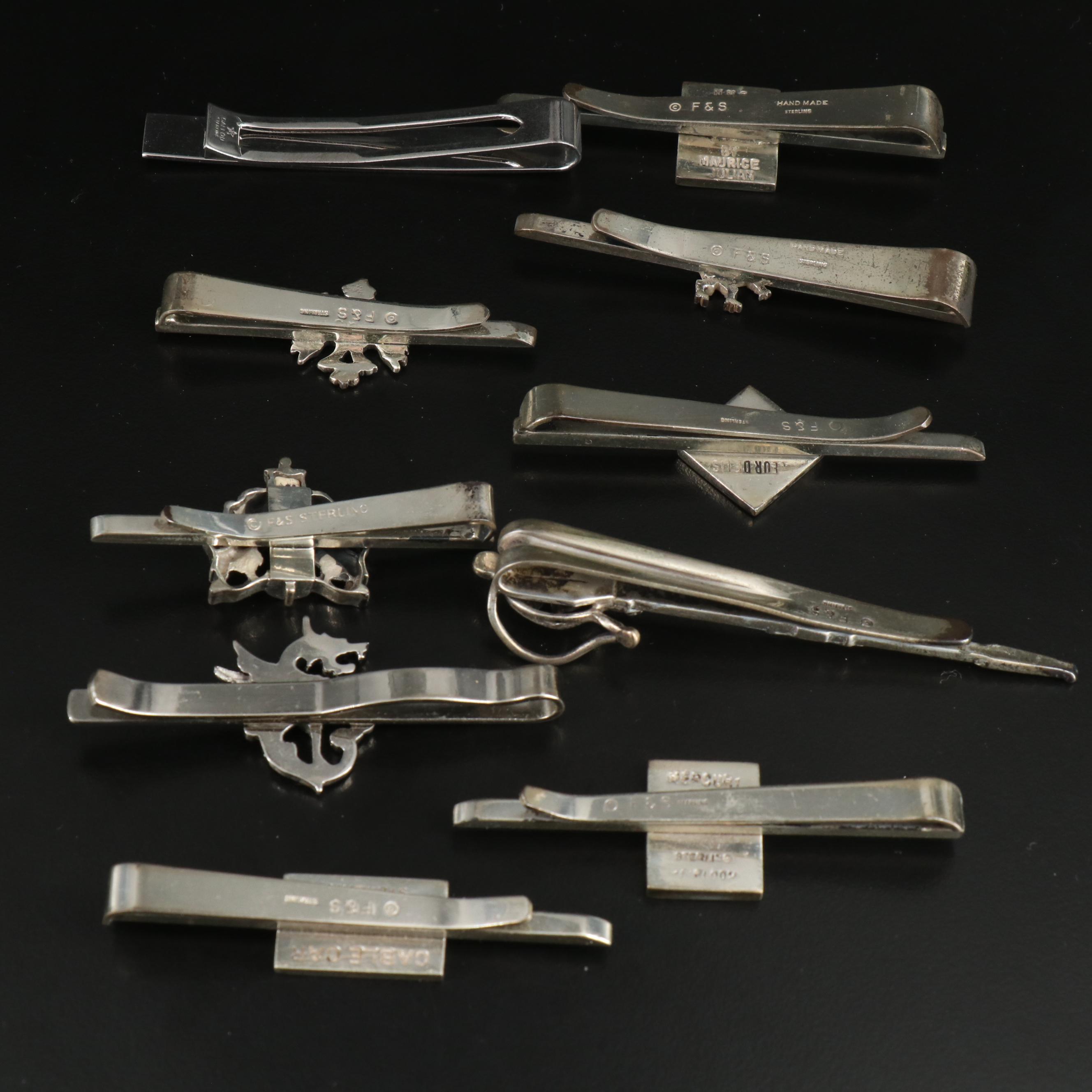 Vintage Cufflinks, Tie Bars and Button Studs Including Sterling