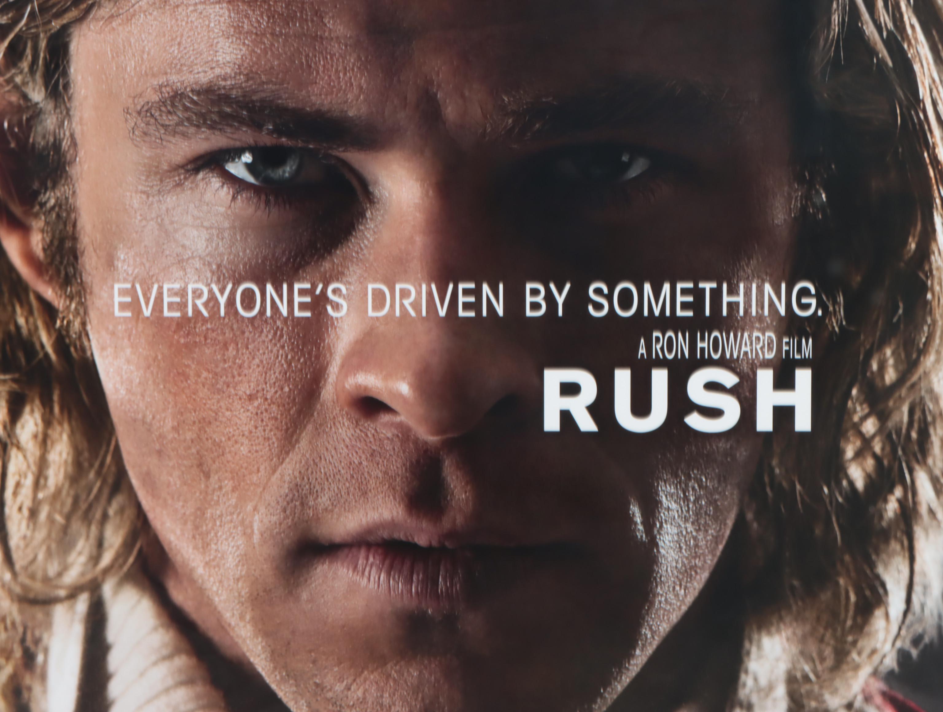 "Rush" Movie Poster Featuring Chris Hemsworth, 2013