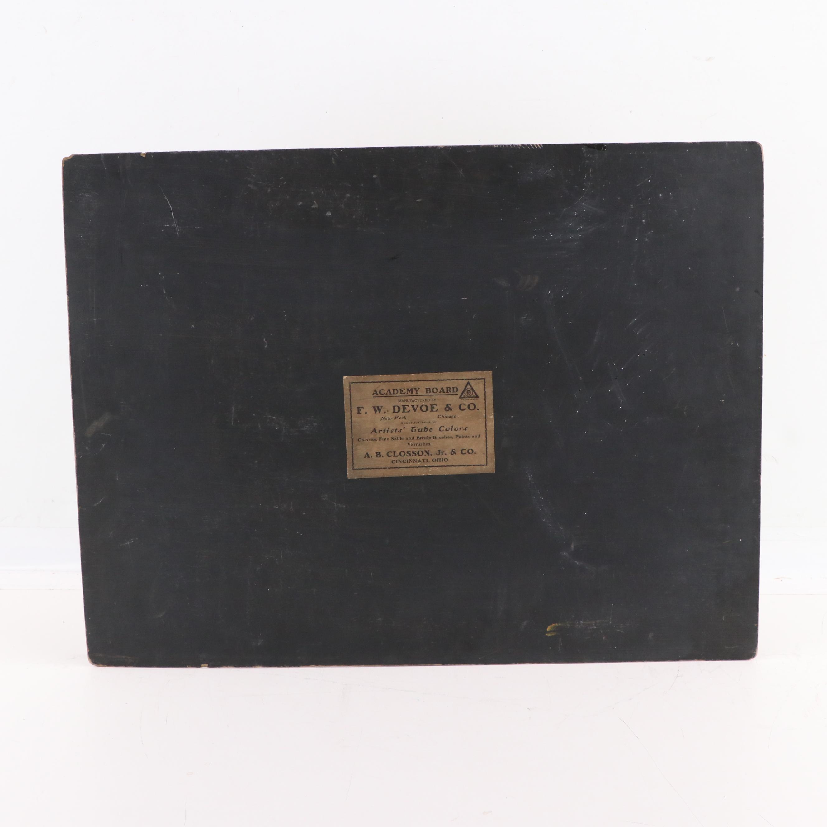 H. Kienzle Oil Painting of Hunting Scene with Dog