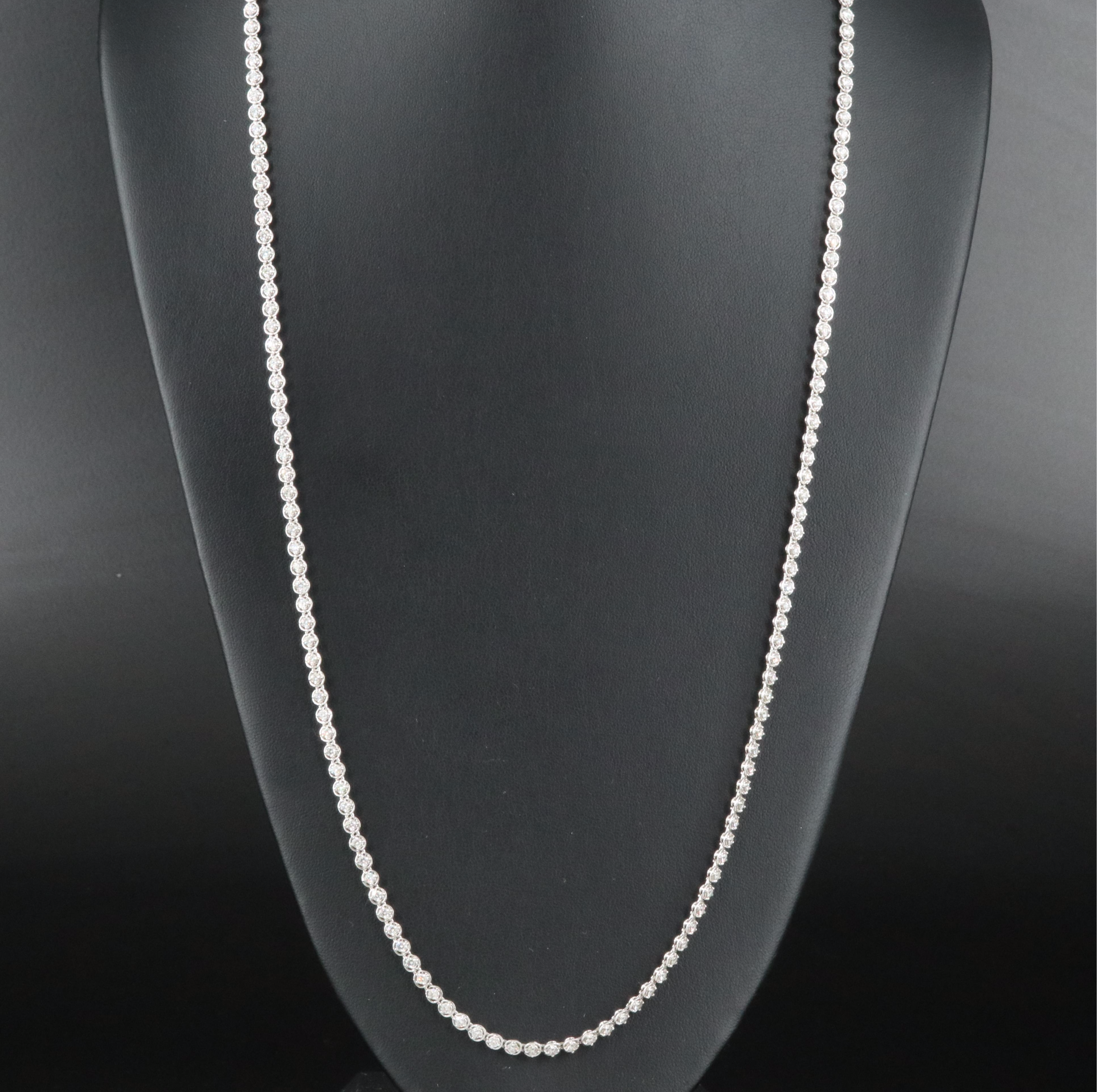 18K 8.21 CTW Diamond Line Necklace