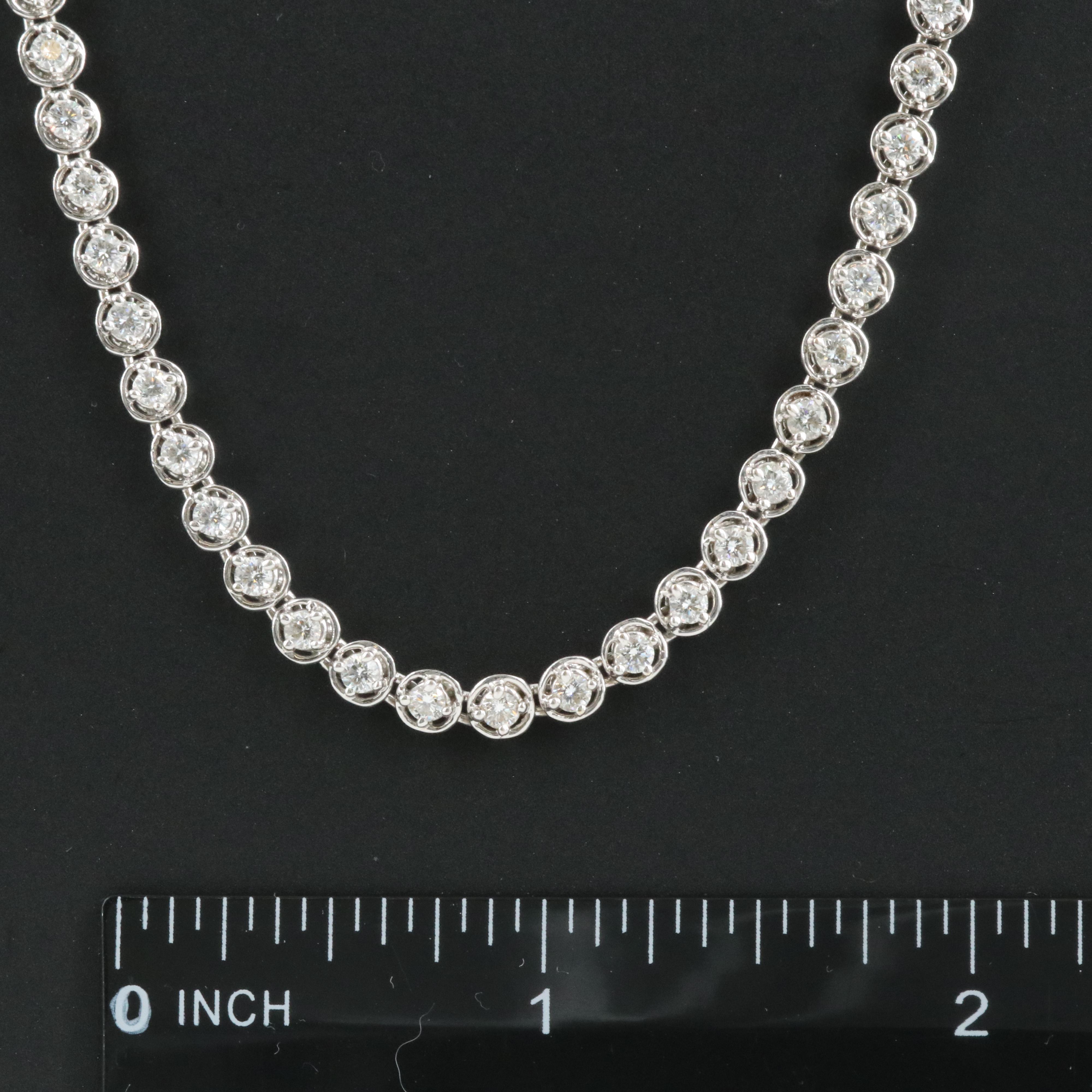 18K 8.21 CTW Diamond Line Necklace