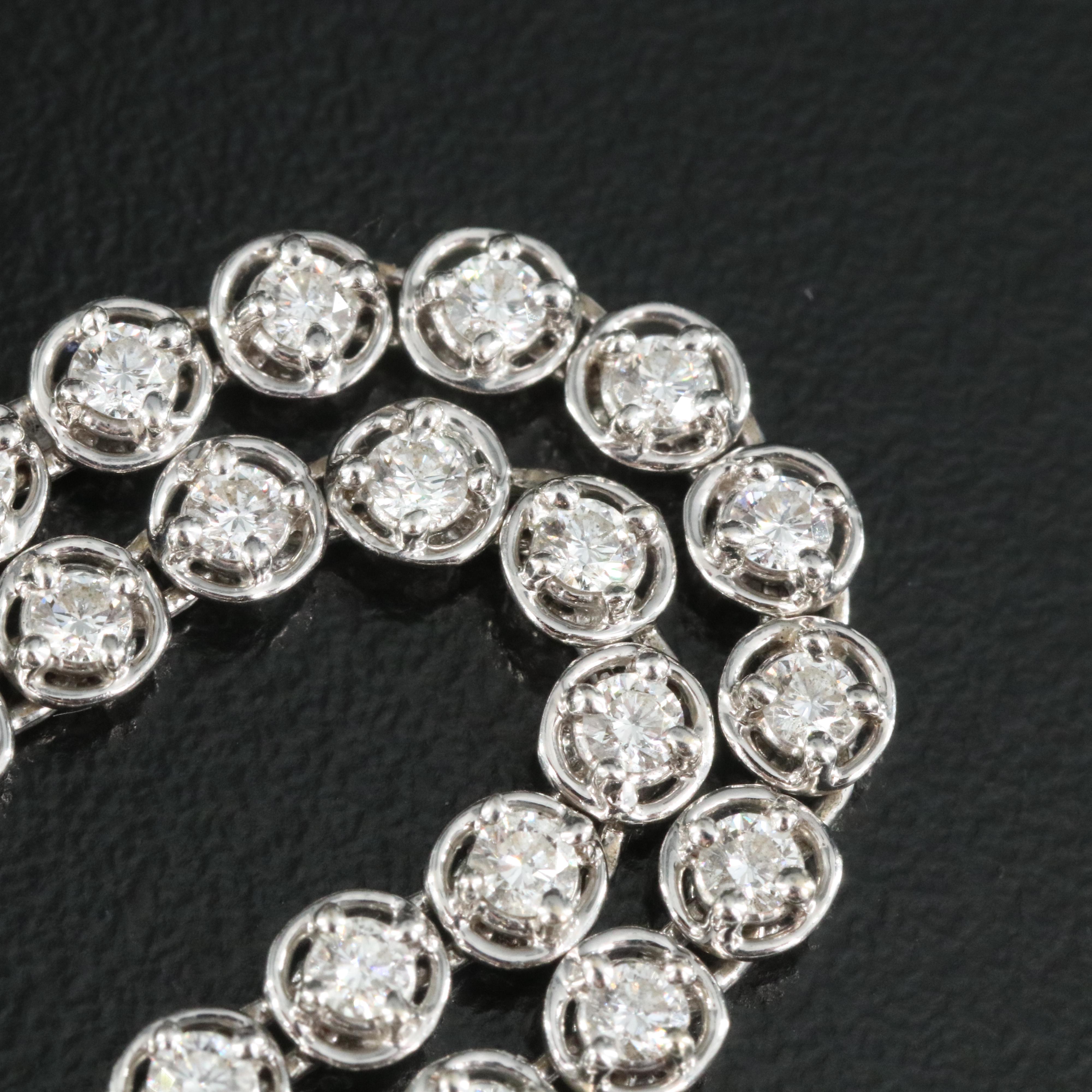 18K 8.21 CTW Diamond Line Necklace